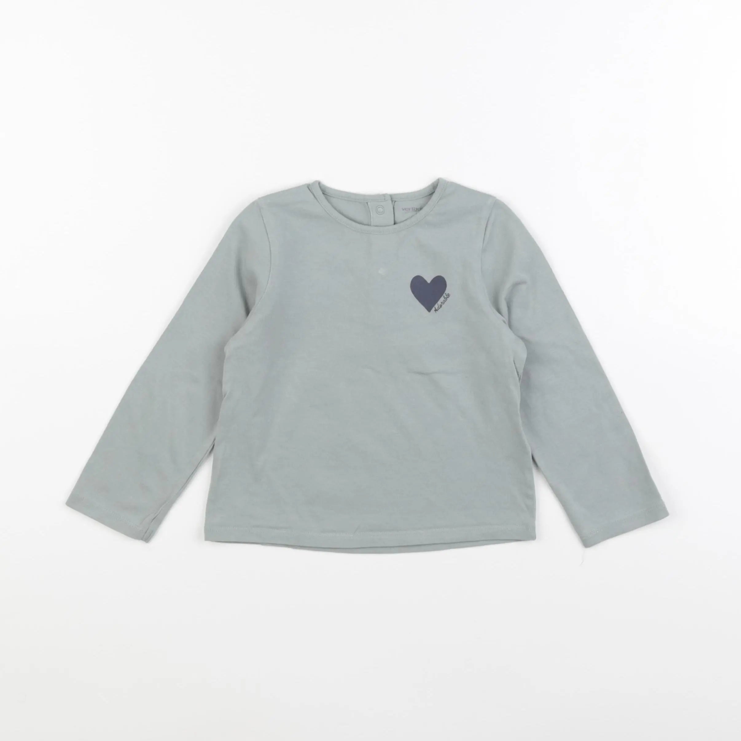 Vertbaudet - tee-shirt vert - 24 mois
