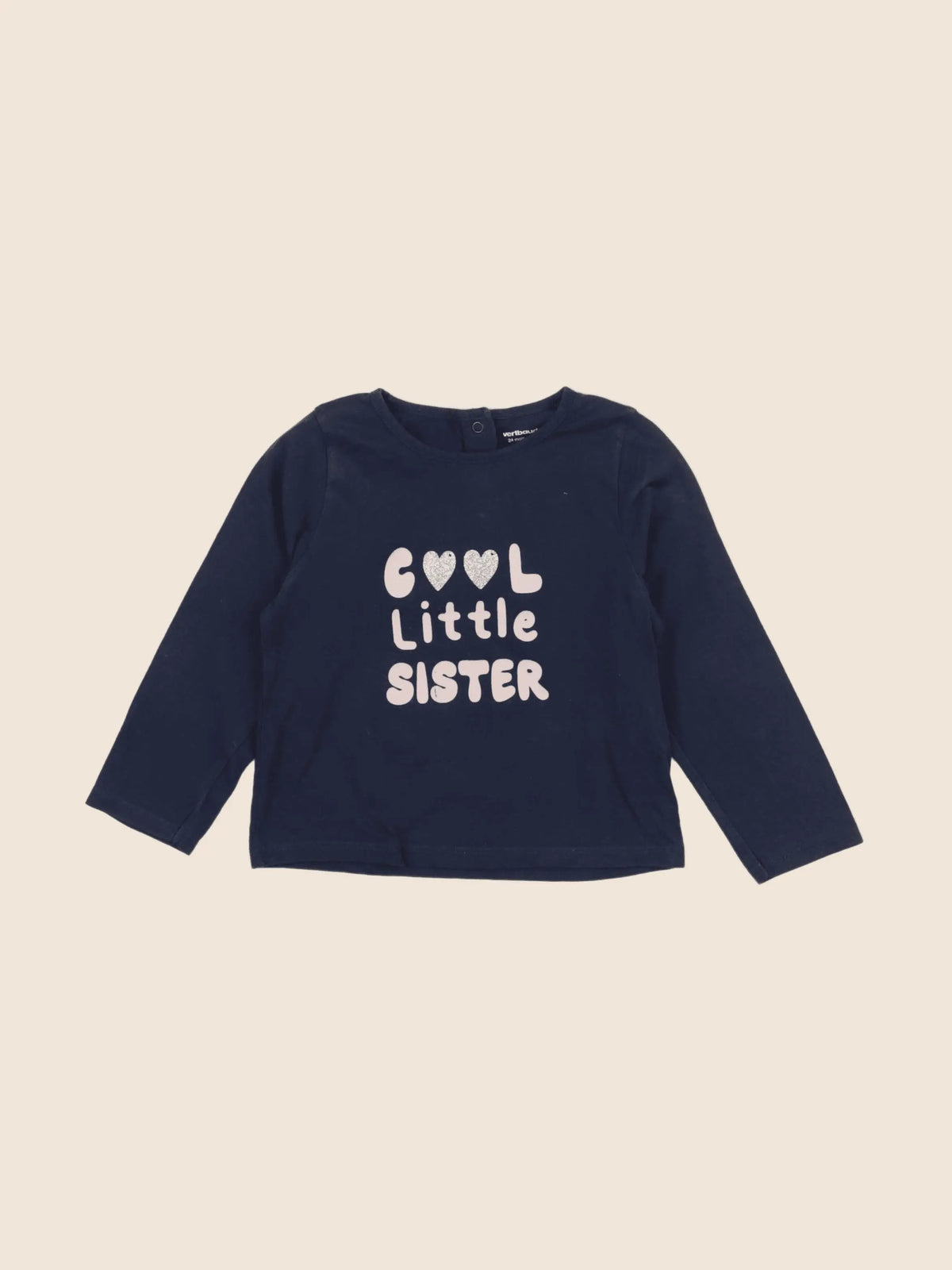 Vertbaudet - tee-shirt bleu - 24 mois
