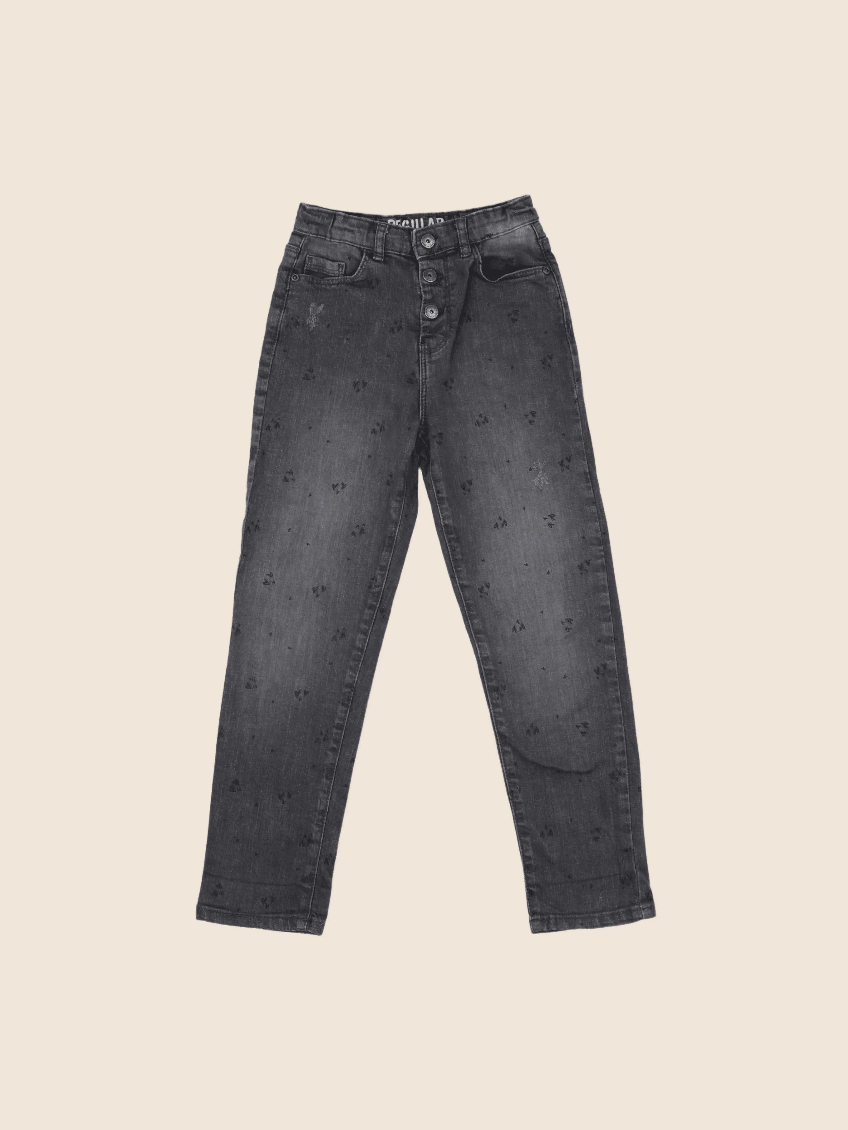 Vertbaudet - jean gris - 8 ans
