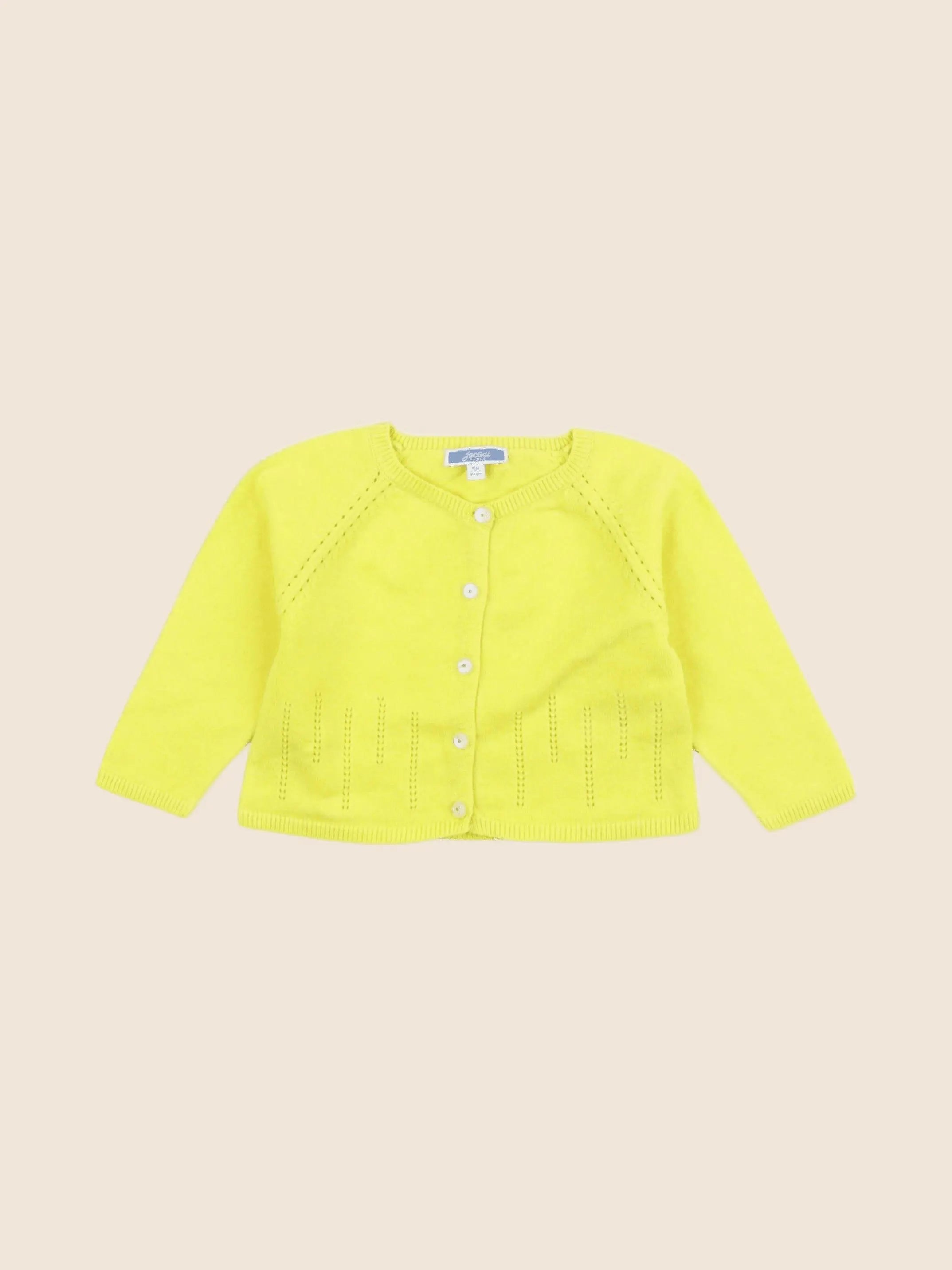 Jacadi - gilet jaune - 6 mois