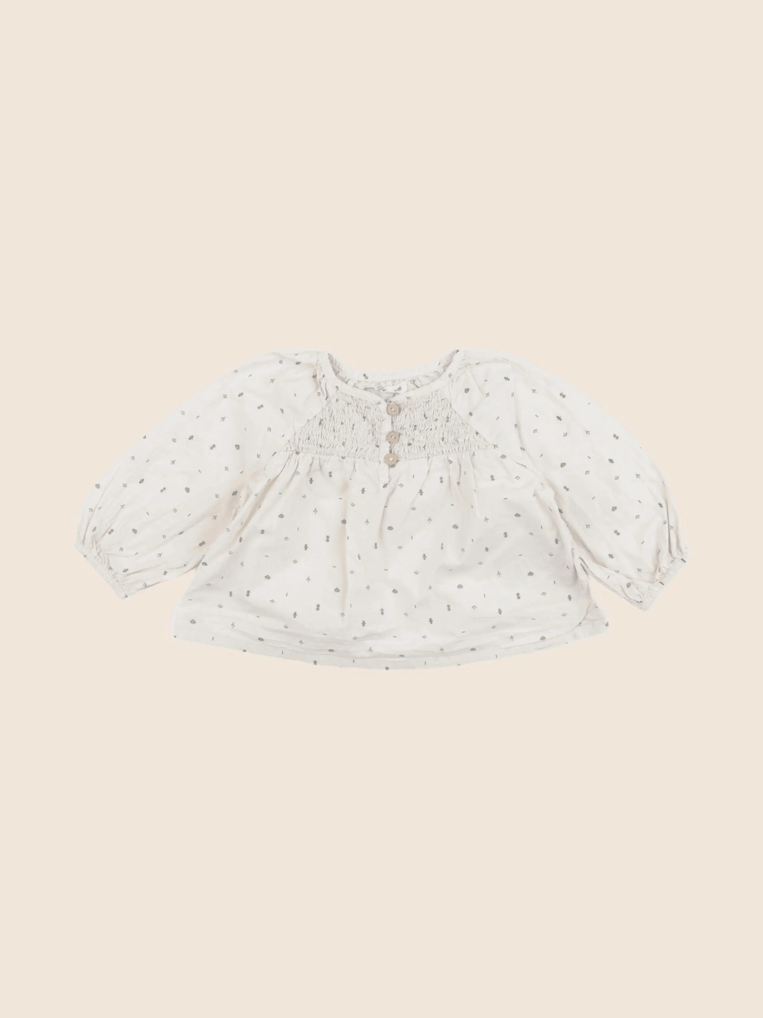 Vertbaudet - blouse beige - 12 mois