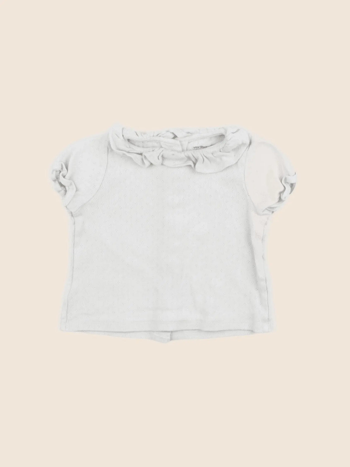 Vertbaudet - tee-shirt beige - 12 mois