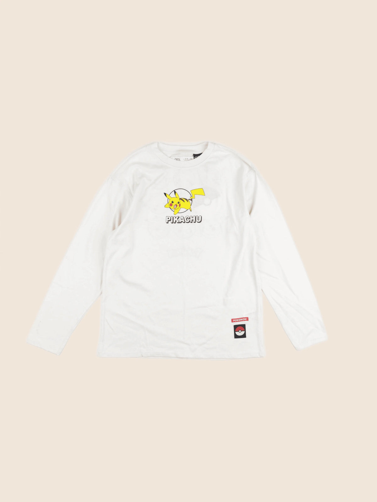 Zara - tee-shirt imprimé au dos beige - 13/14 ans