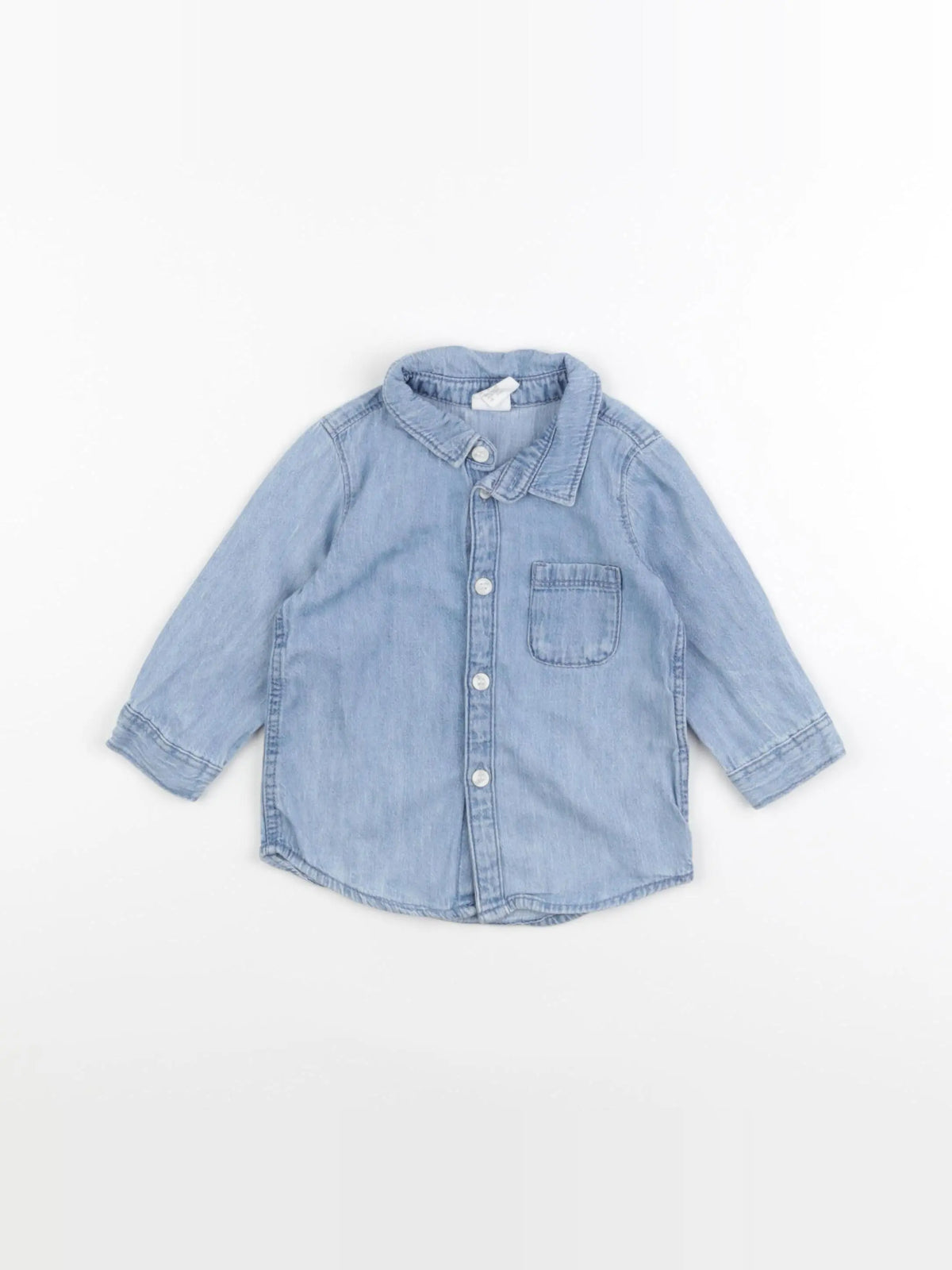 H&M - chemise bleu - 6 mois