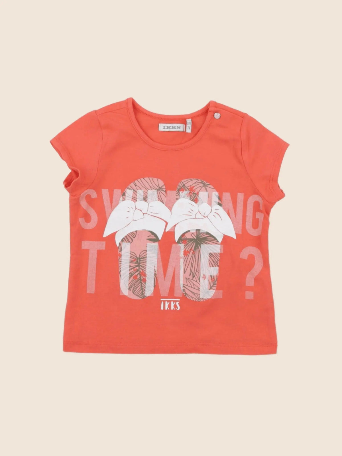 IKKS - tee-shirt orange - 12 mois