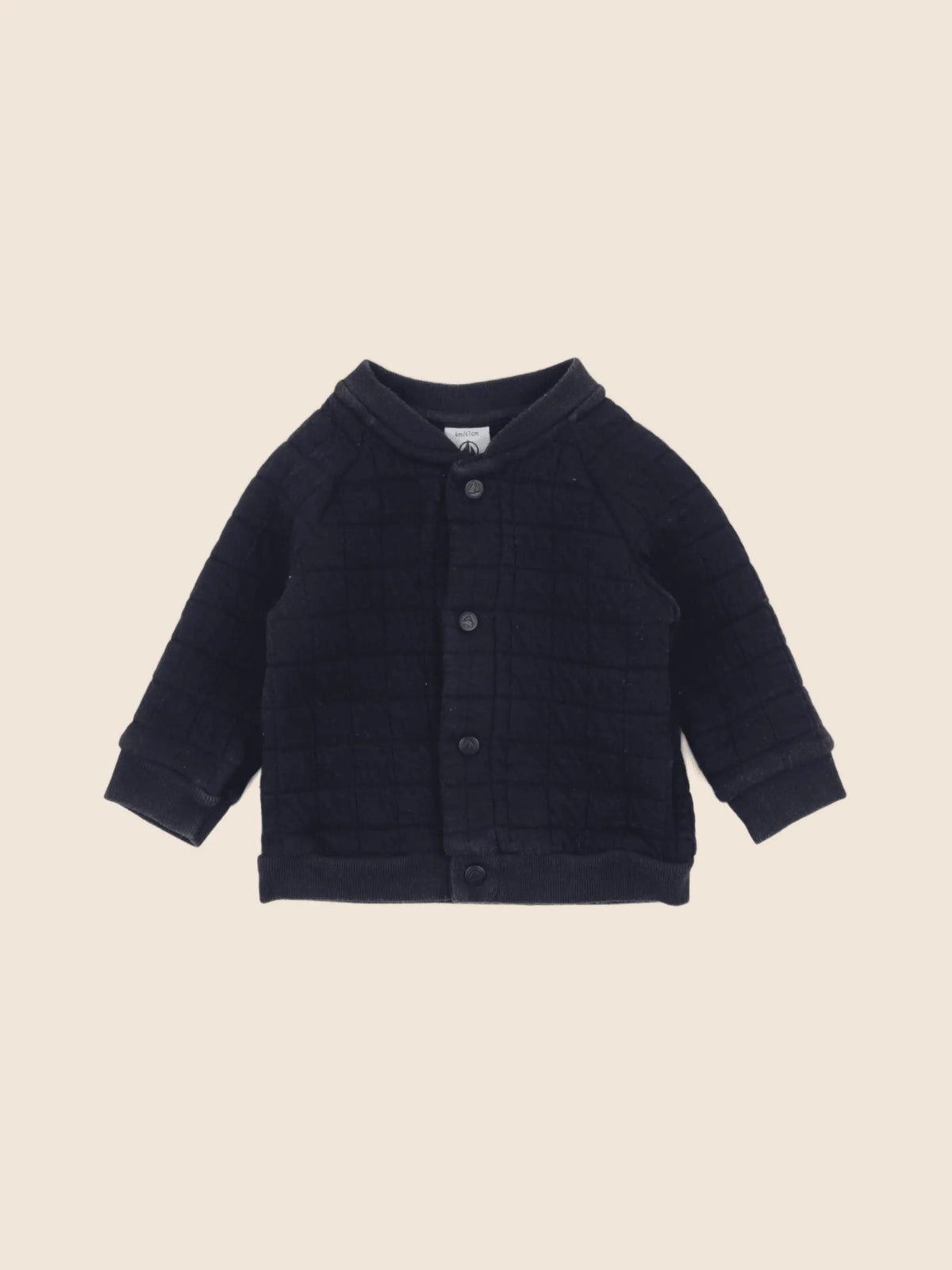 Petit Bateau - sweat bleu - 6 mois