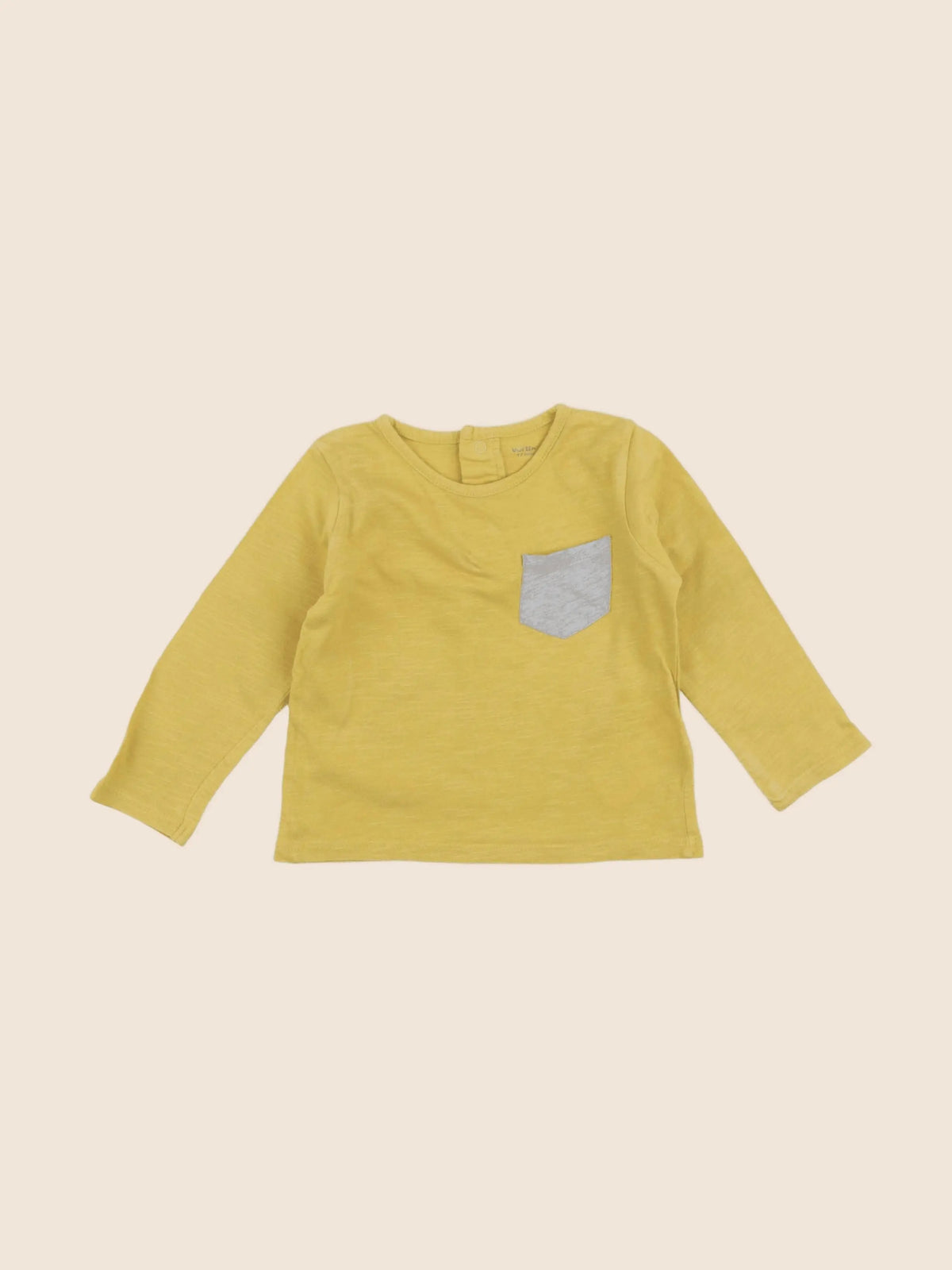 Vertbaudet - tee-shirt jaune - 12 mois