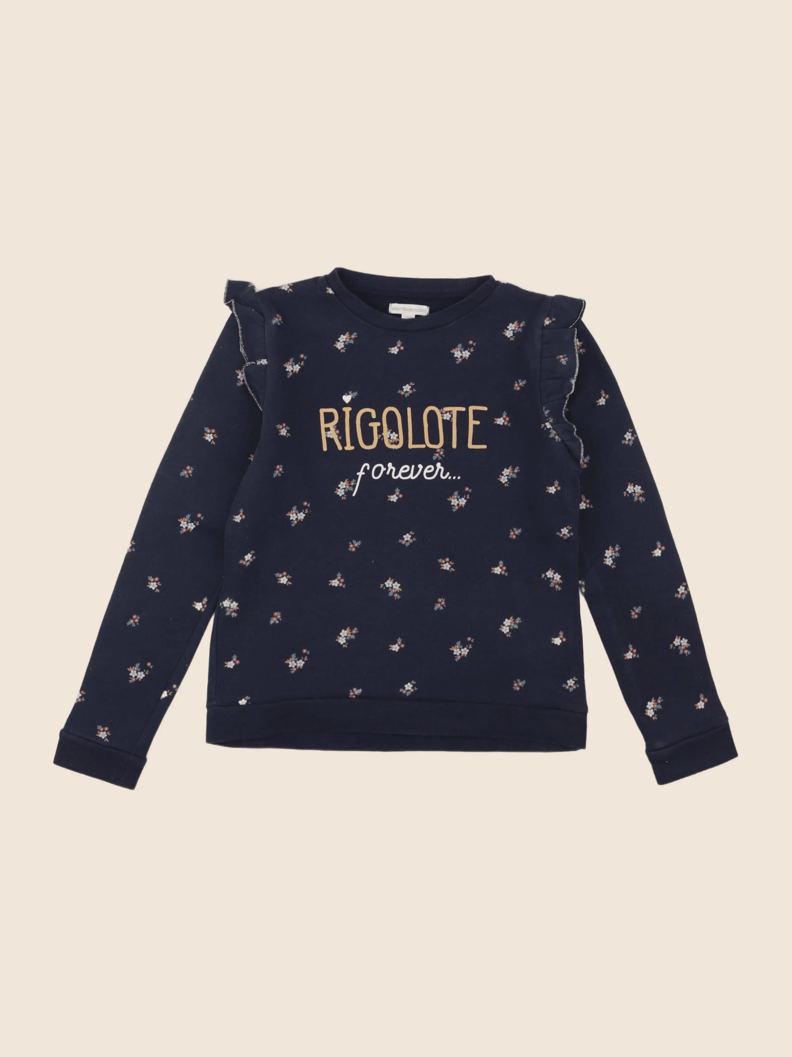 Vertbaudet - sweat bleu - 10 ans