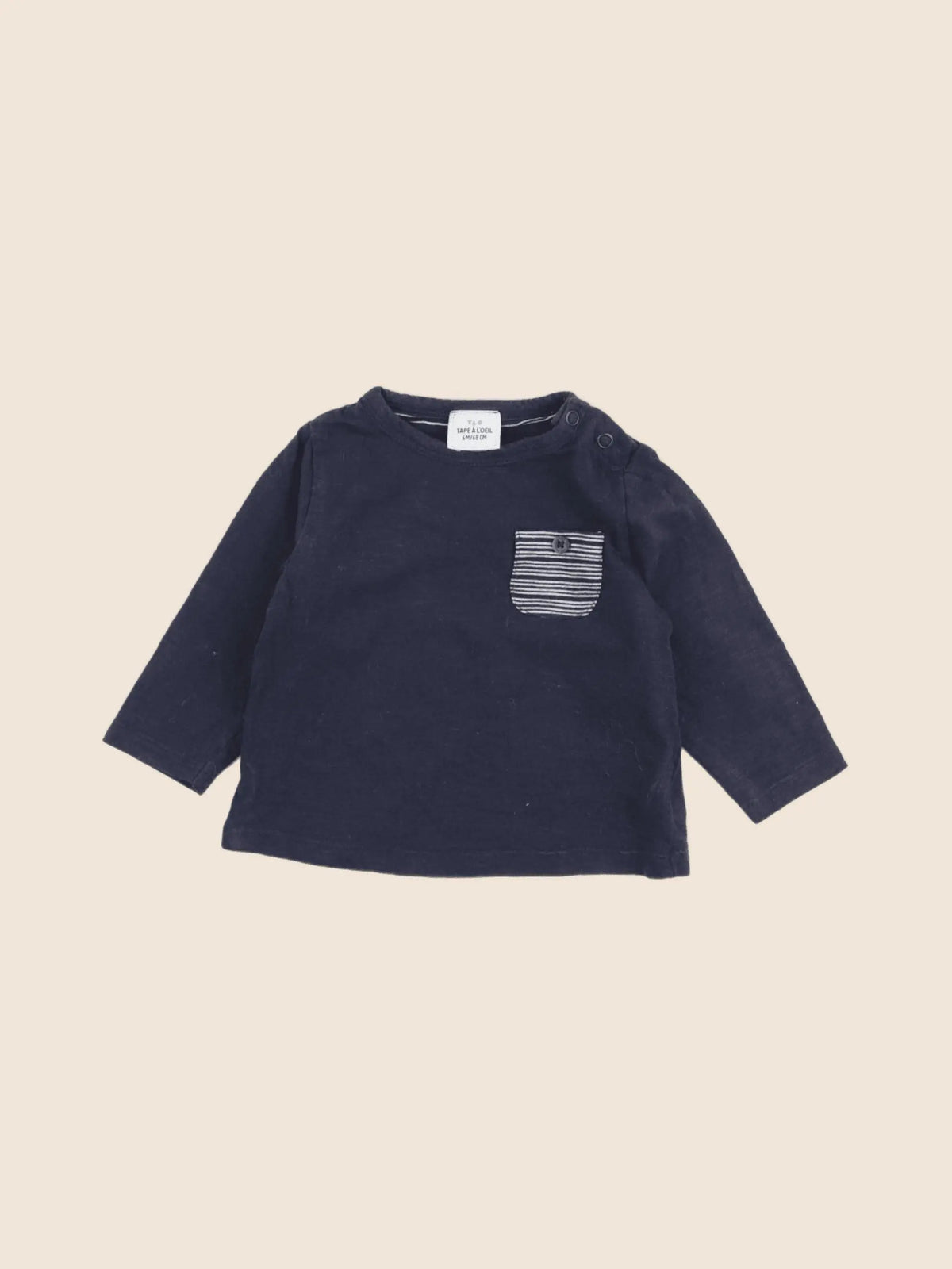 Tape à l'oeil - tee-shirt bleu - 6 mois
