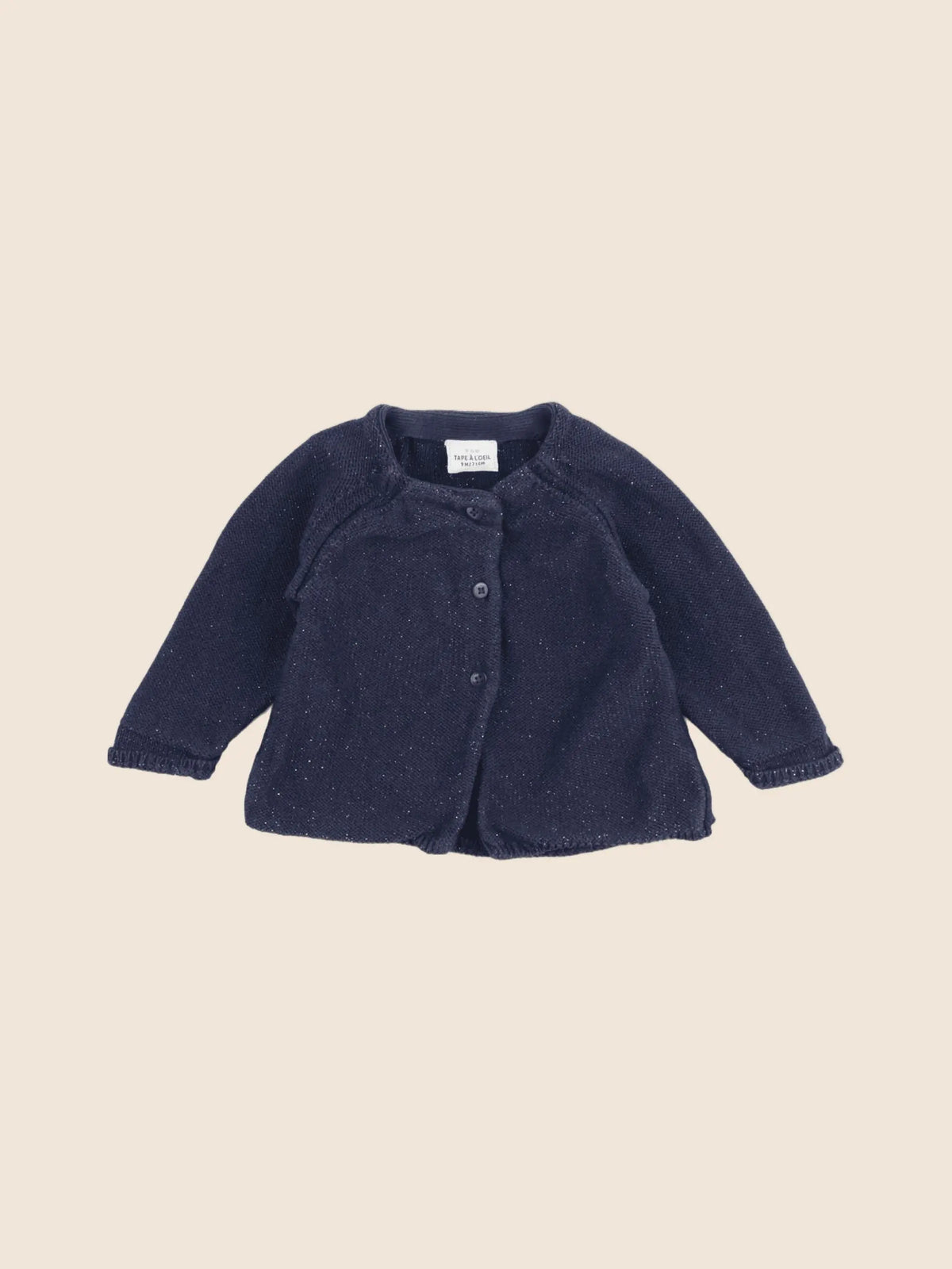 Tape à l'oeil - gilet bleu, argent - 9 mois