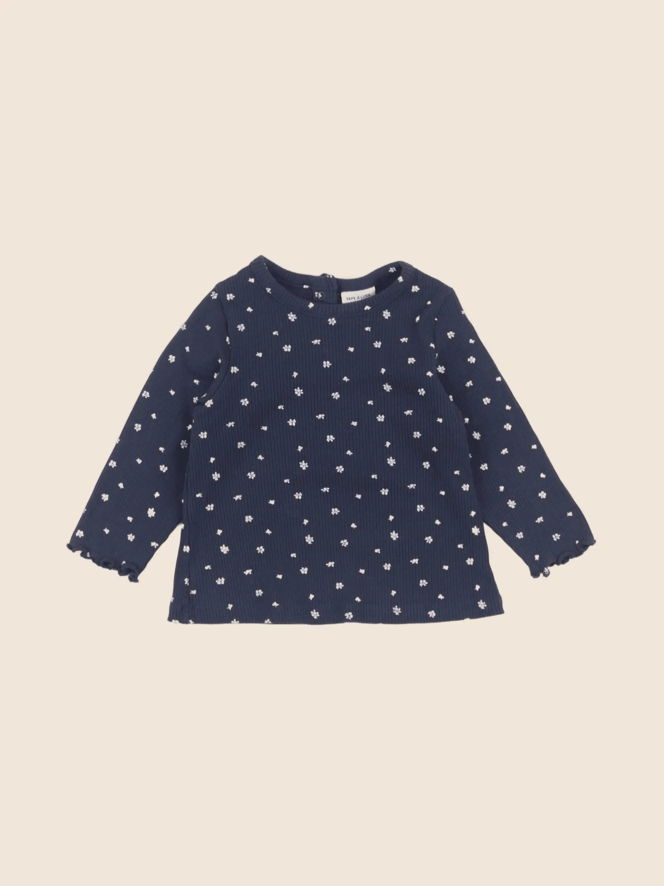 Tape à l'oeil - tee-shirt bleu - 6 mois