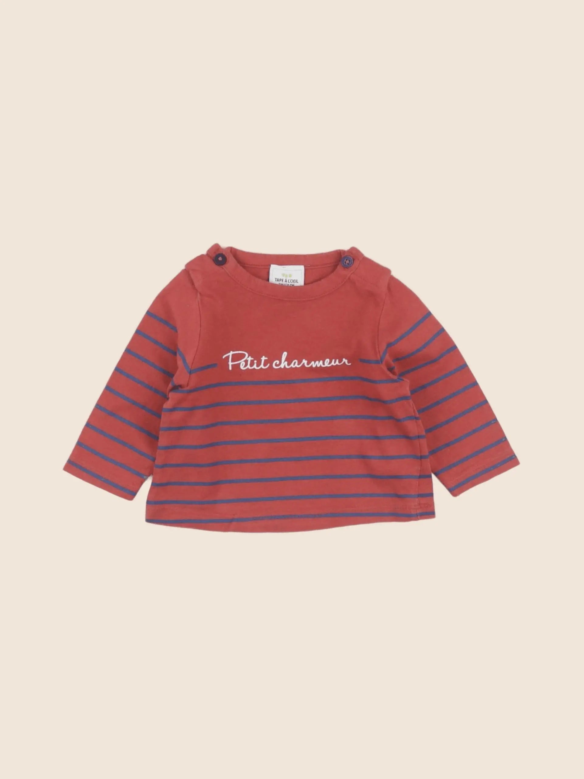Tape à l'oeil - tee-shirt rouge - 3 mois