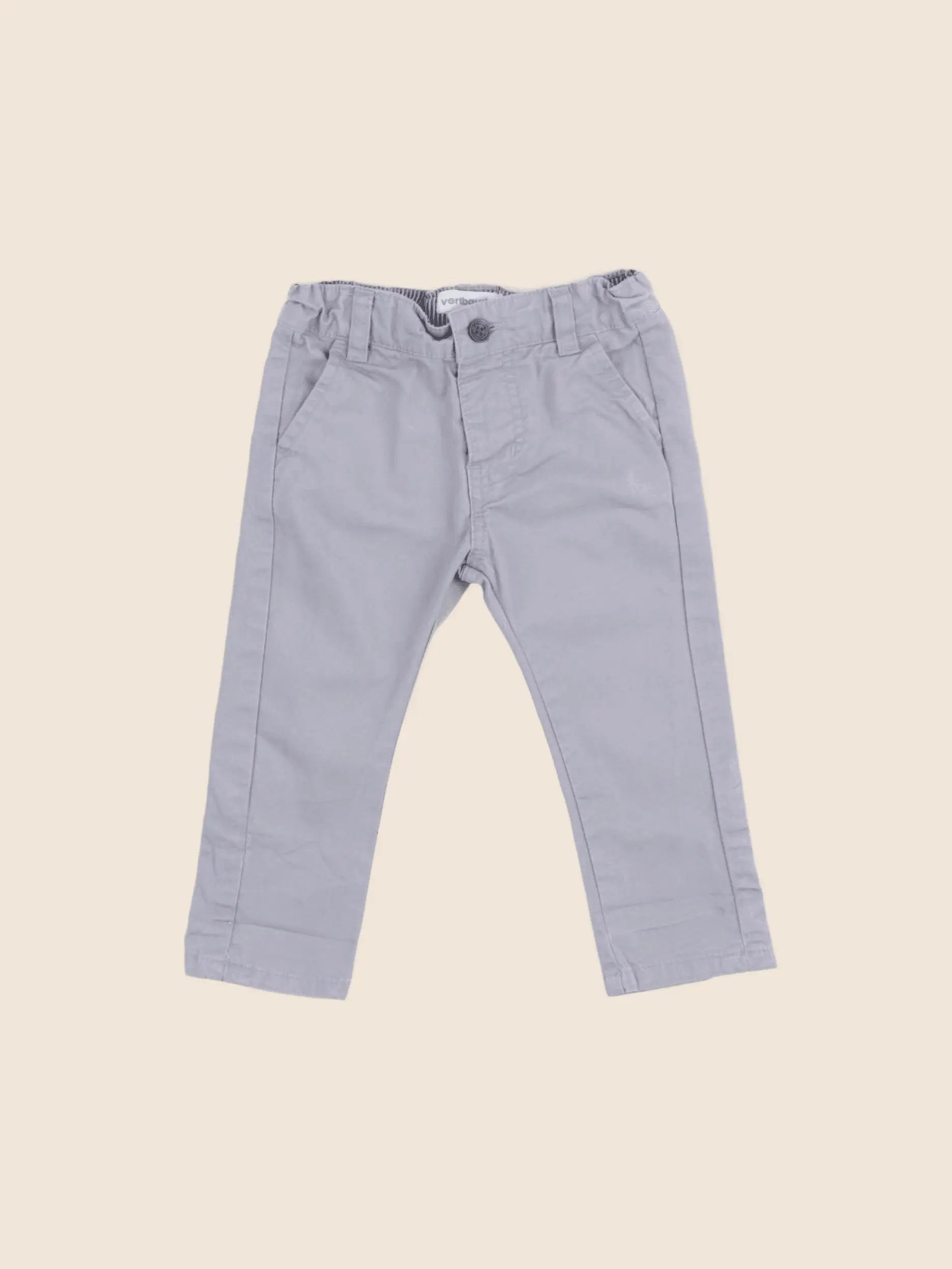 Vertbaudet - pantalon gris - 6 mois