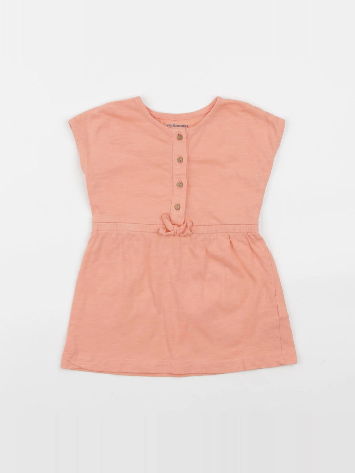 Vertbaudet - robe orange - 12 mois
