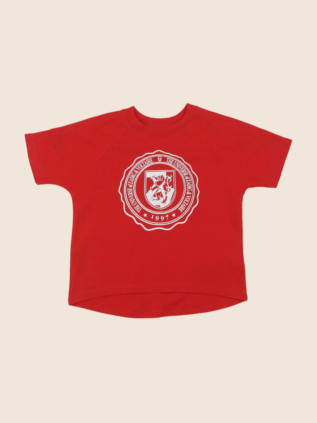 Zadig & Voltaire - tee-shirt rouge - 6 ans