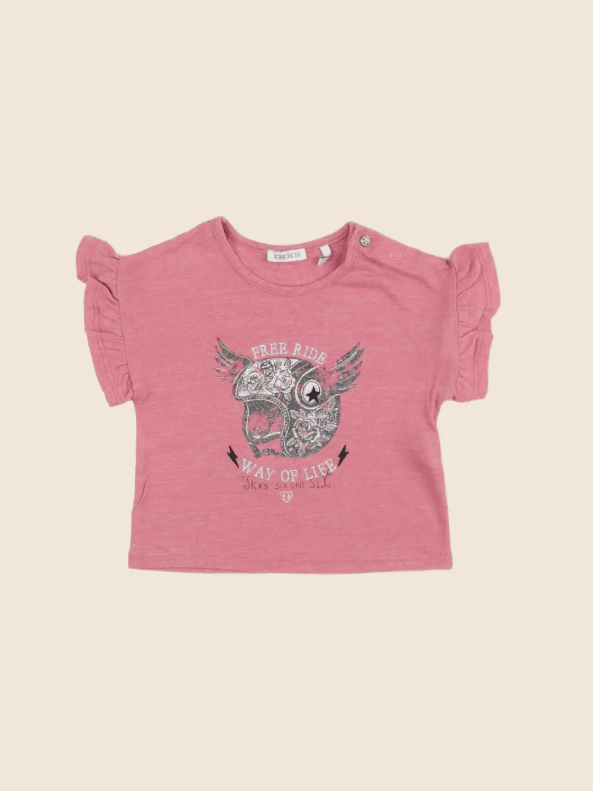 IKKS - tee-shirt rose - 12 mois