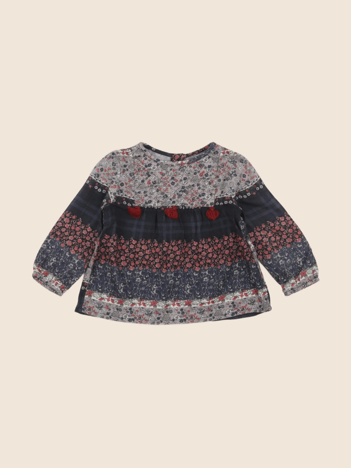 Zara - blouse multicolore - 9/12 mois