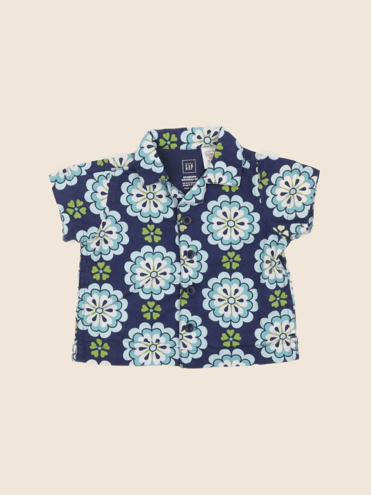 GAP - chemise bleu - 3 mois