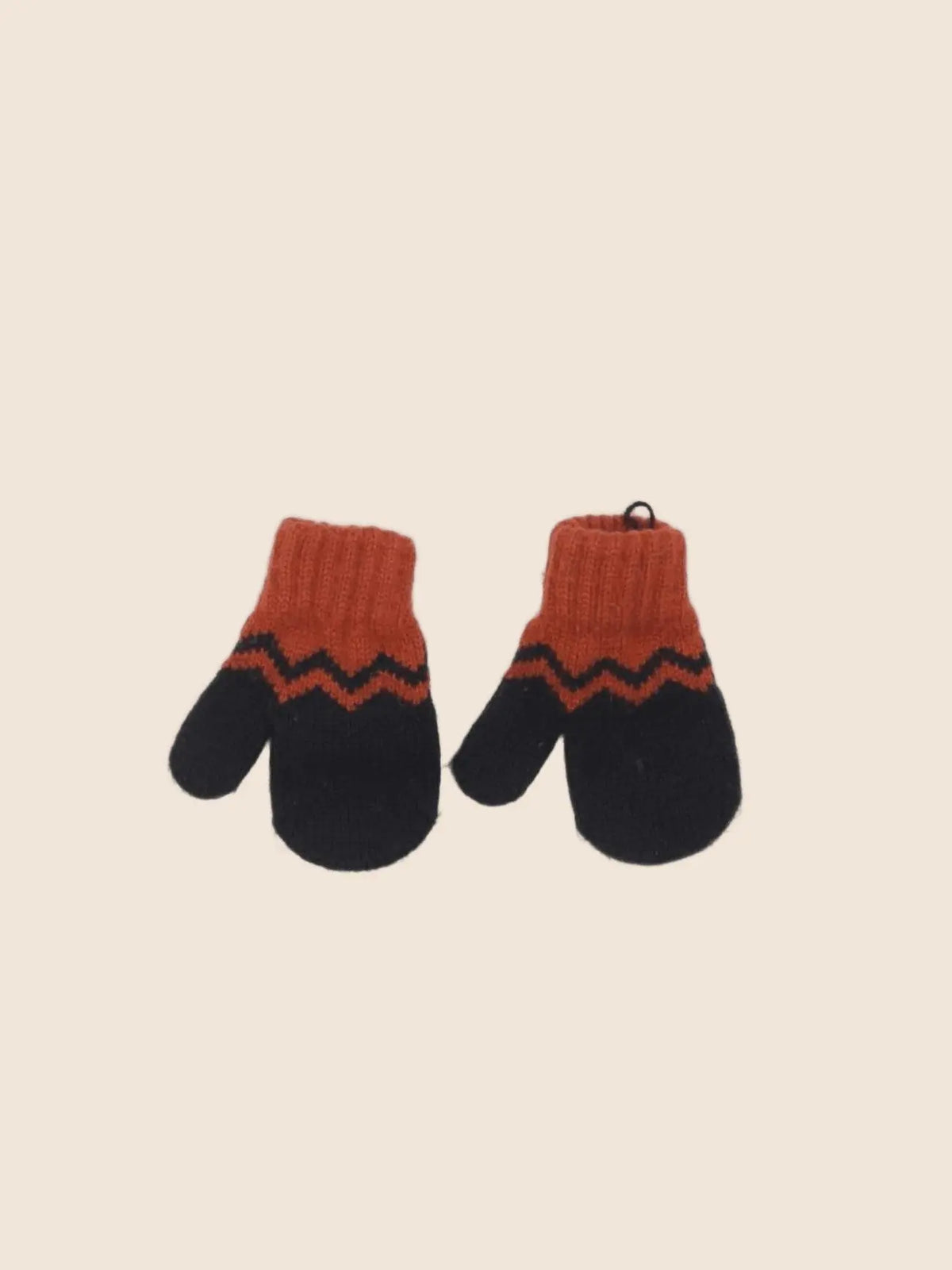 La Redoute - moufles bleu, marron - 3/6 mois