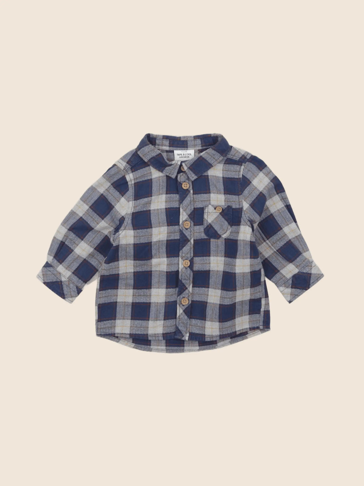 Tape à l'oeil - chemise bleu - 6 mois