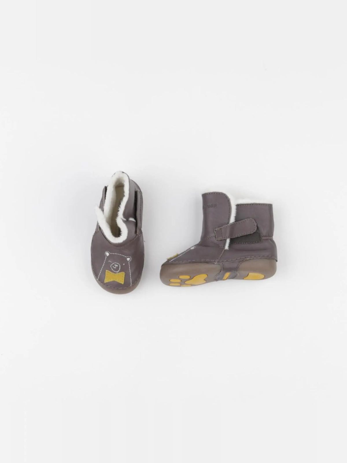 Vertbaudet - chaussons marron - pointure 19