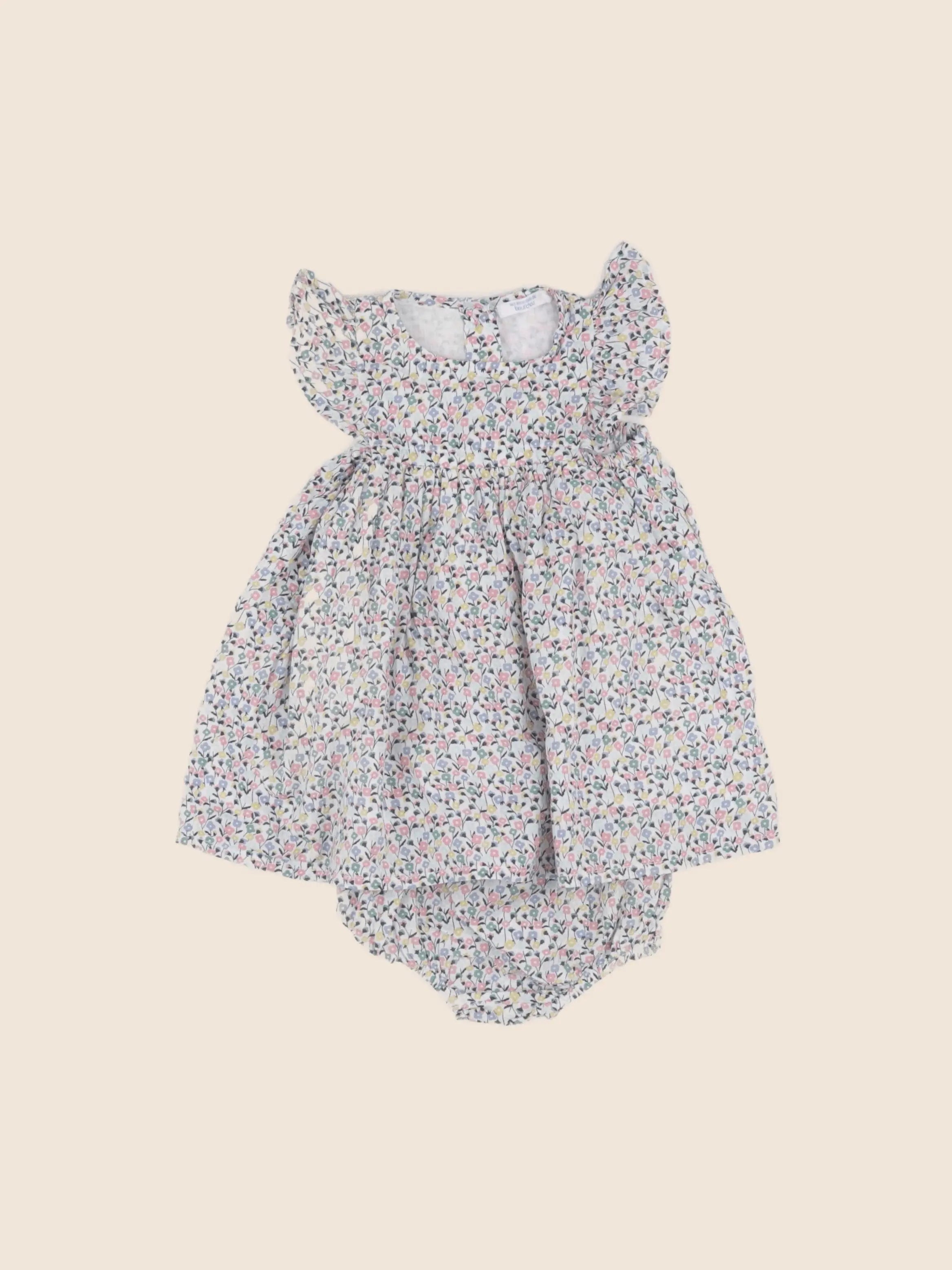 Boutchou - robe multicolore - 6 mois