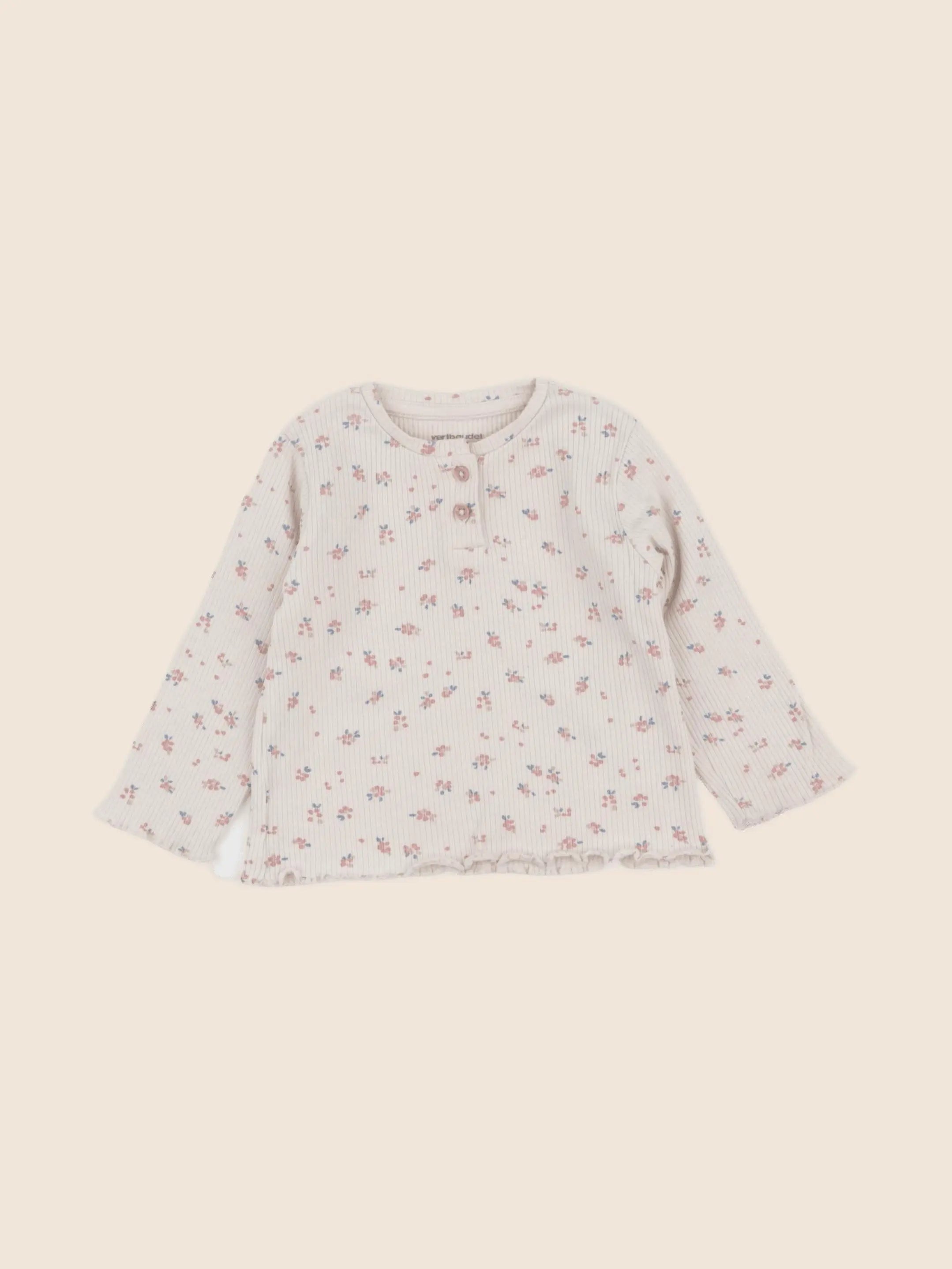 Vertbaudet - tee-shirt beige - 12 mois