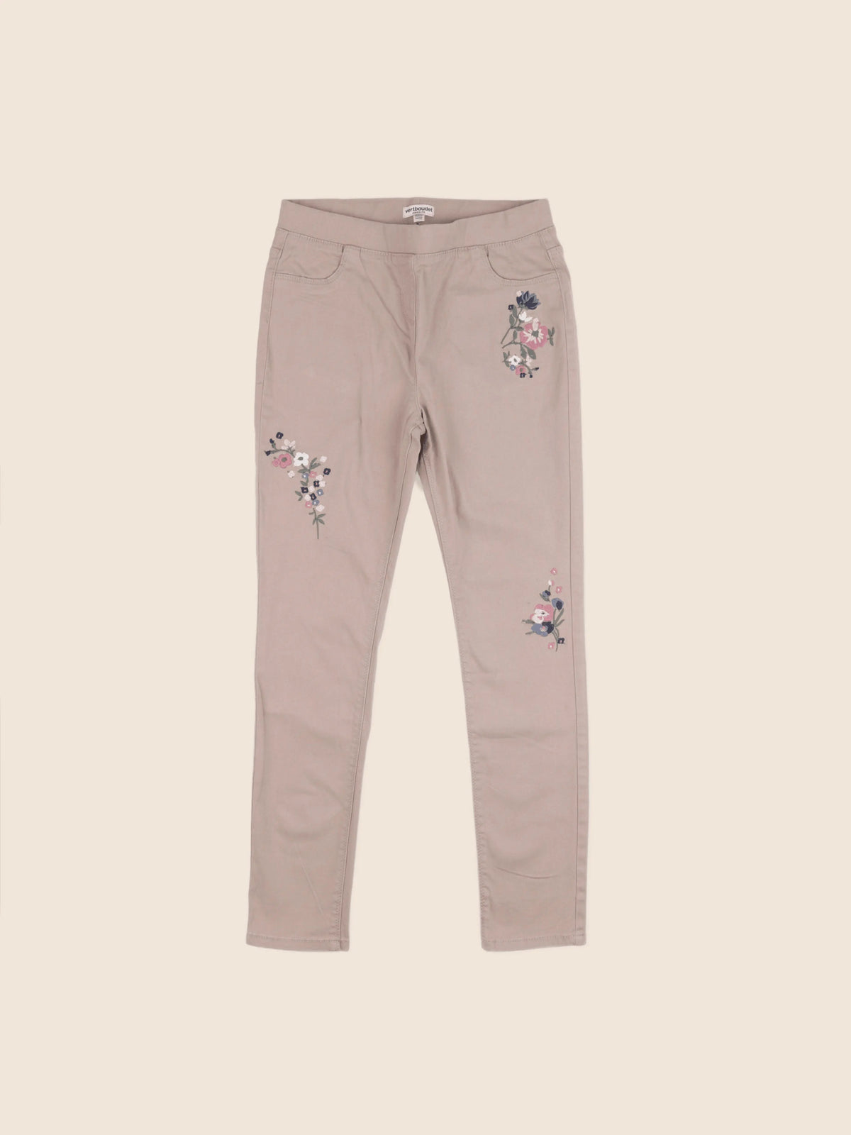 Vertbaudet - jegging beige - 12 ans