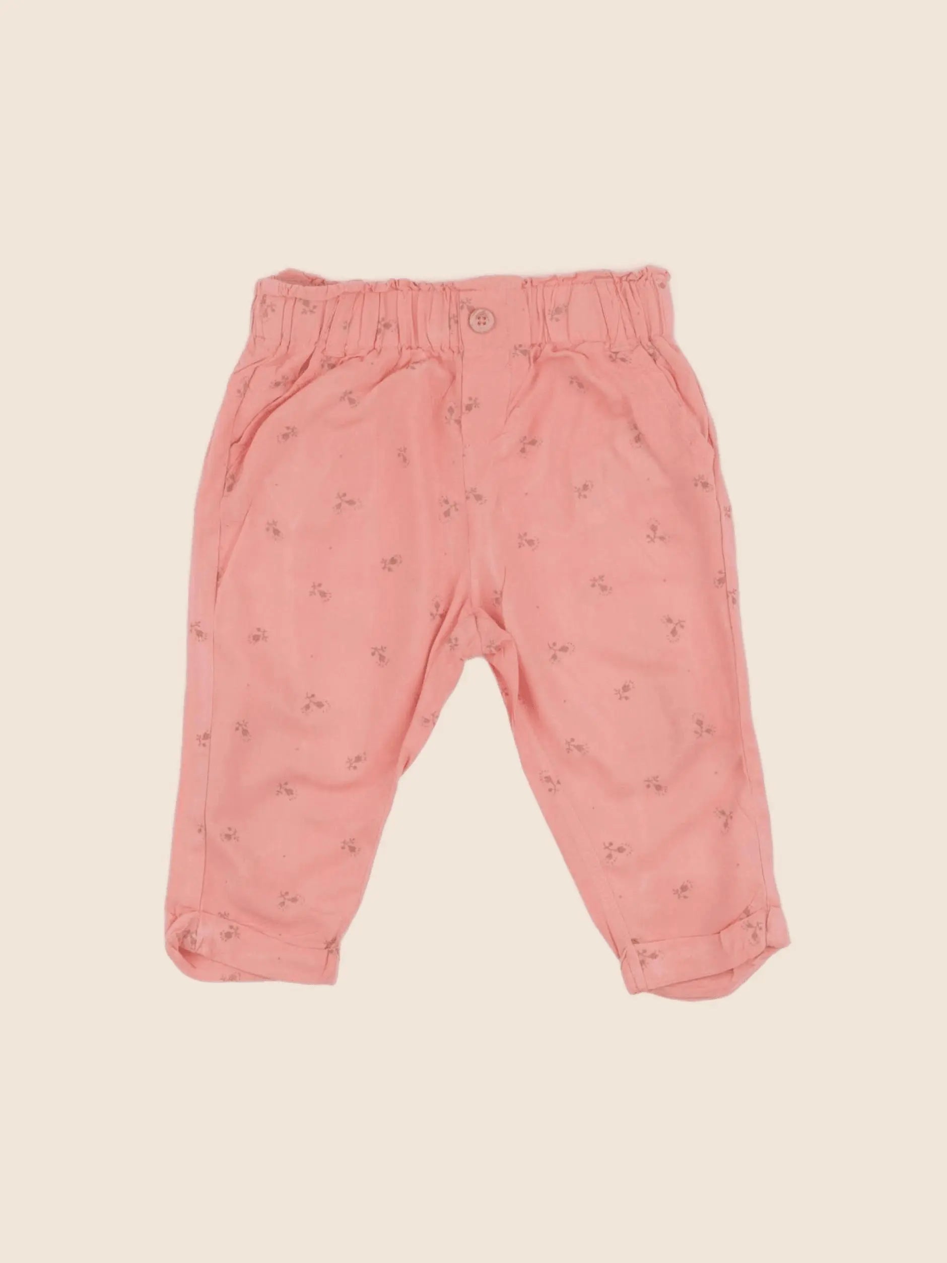 Vertbaudet - pantalon rose - 12 mois