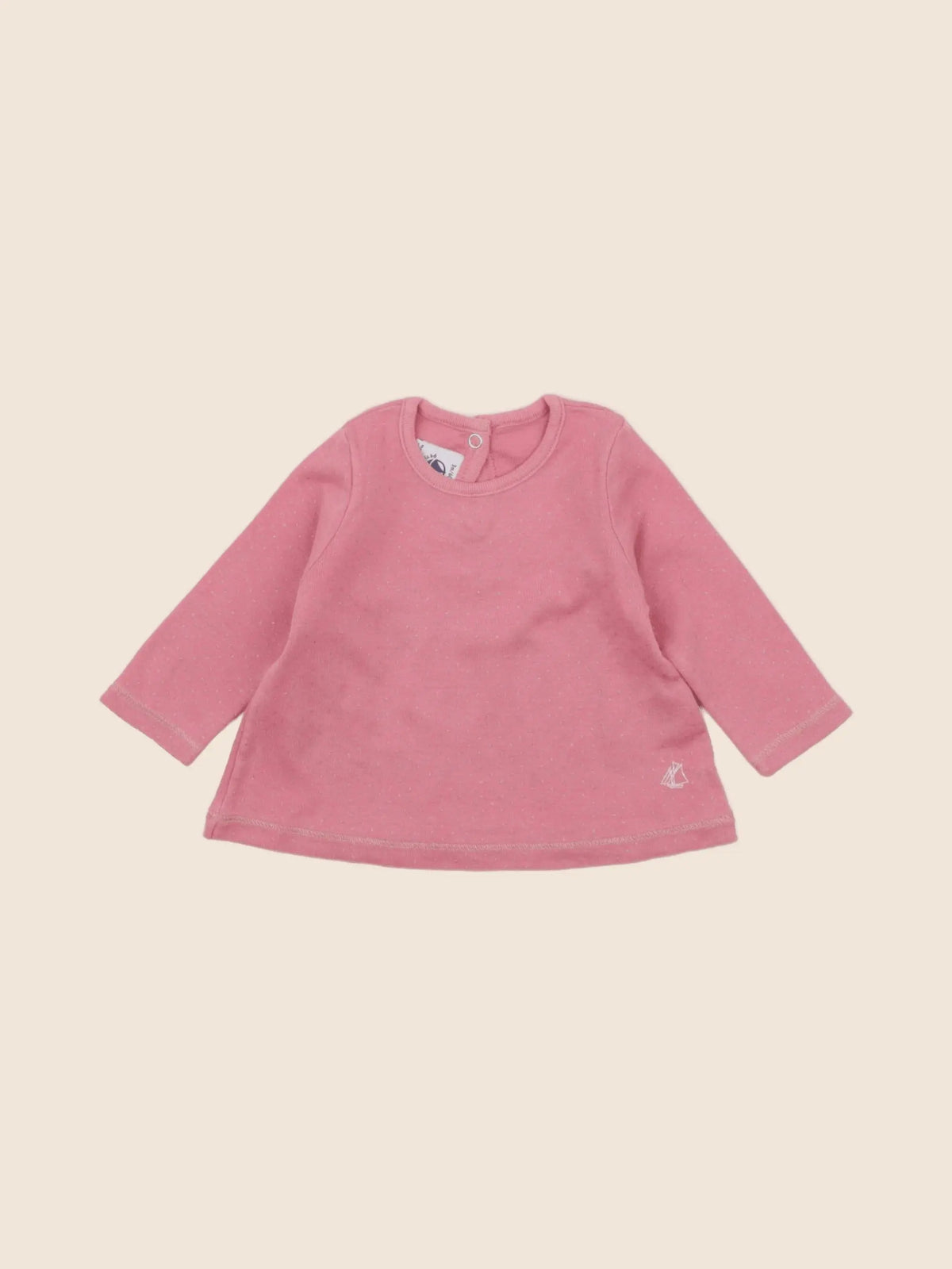 Petit Bateau - tee-shirt rose, or - 3 mois