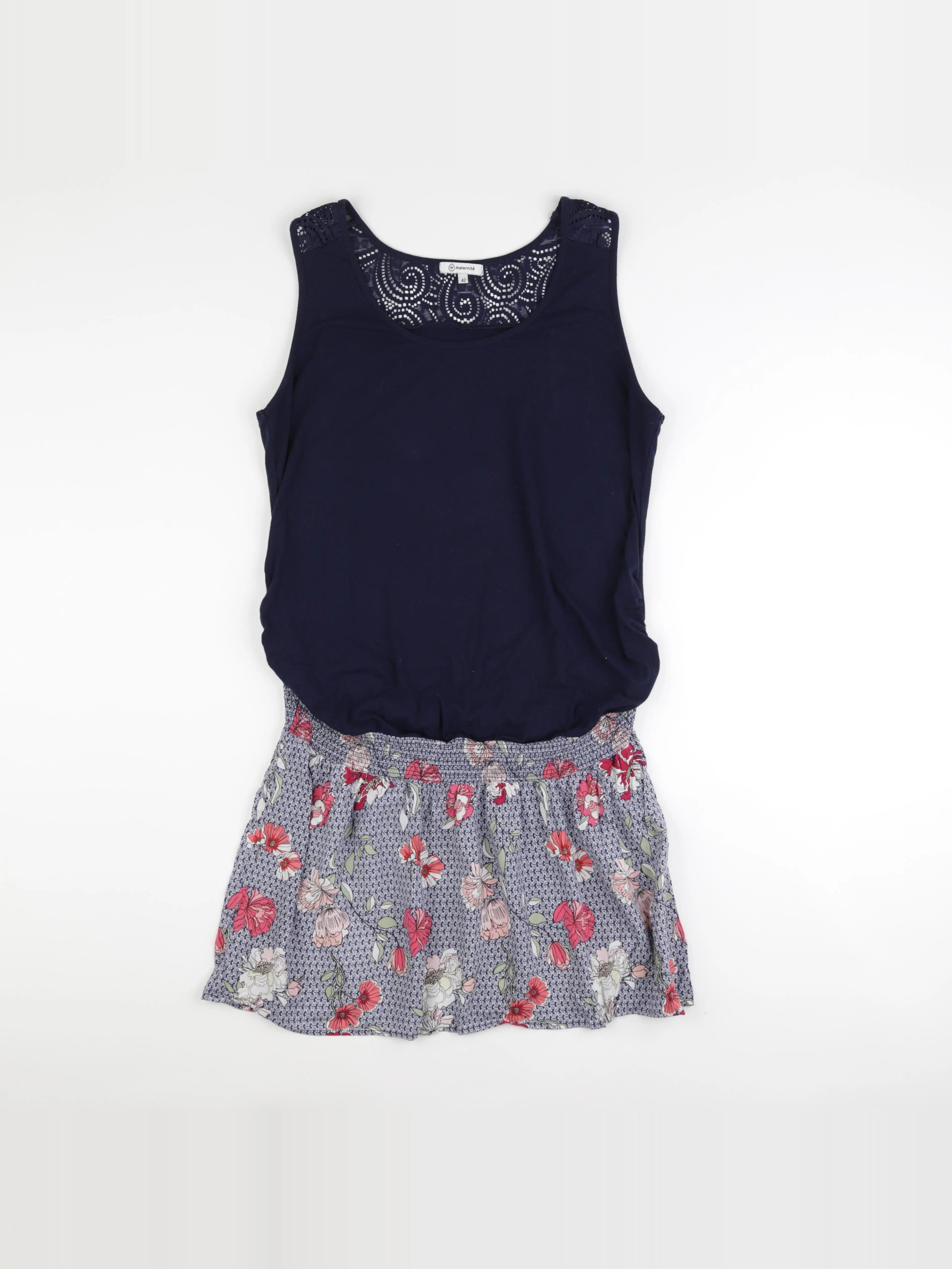 La Halle - robe grossesse bleu - 42