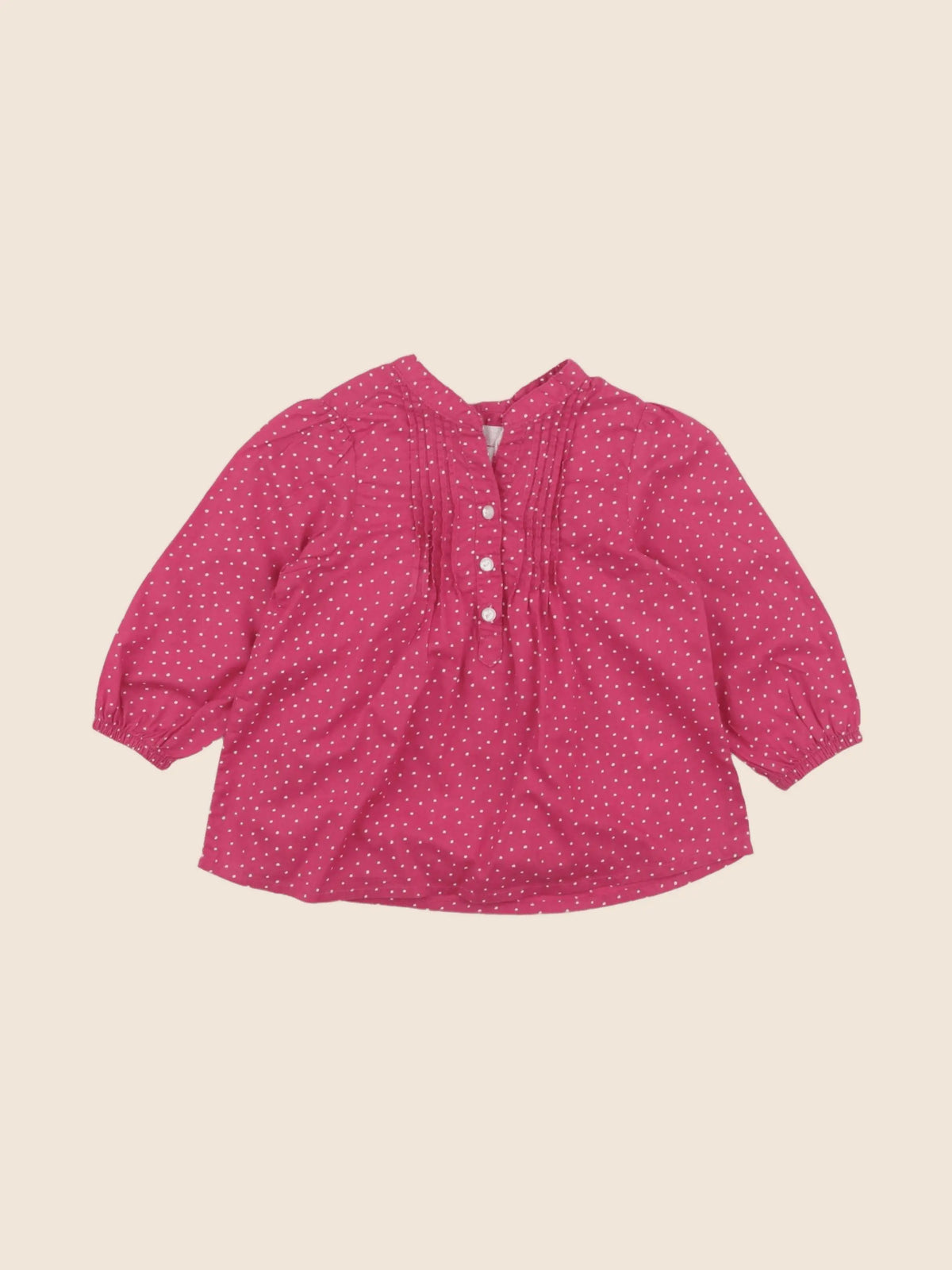 H&M - blouse rose - 6/9 mois