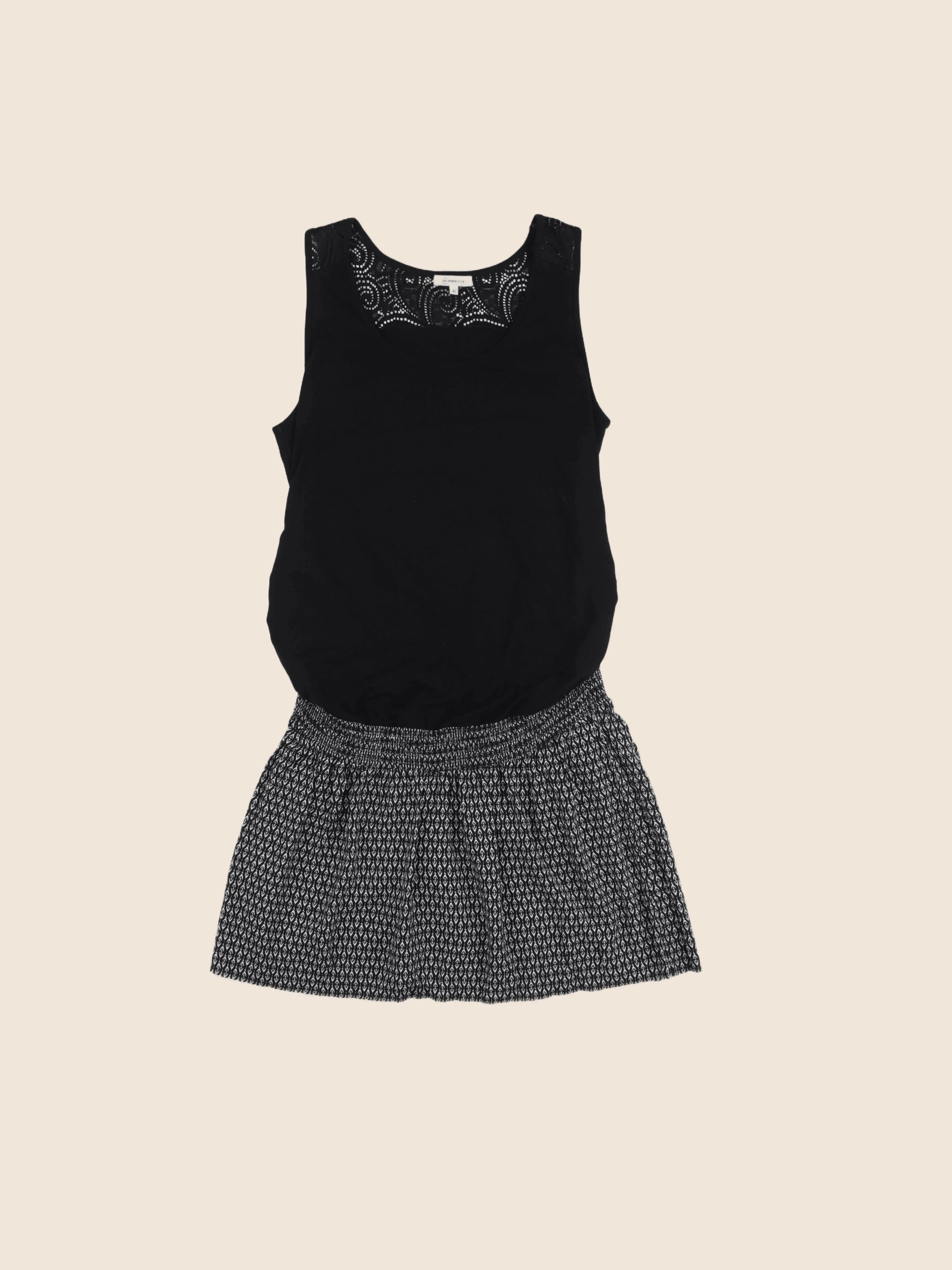 La Halle - robe grossesse noir - 42