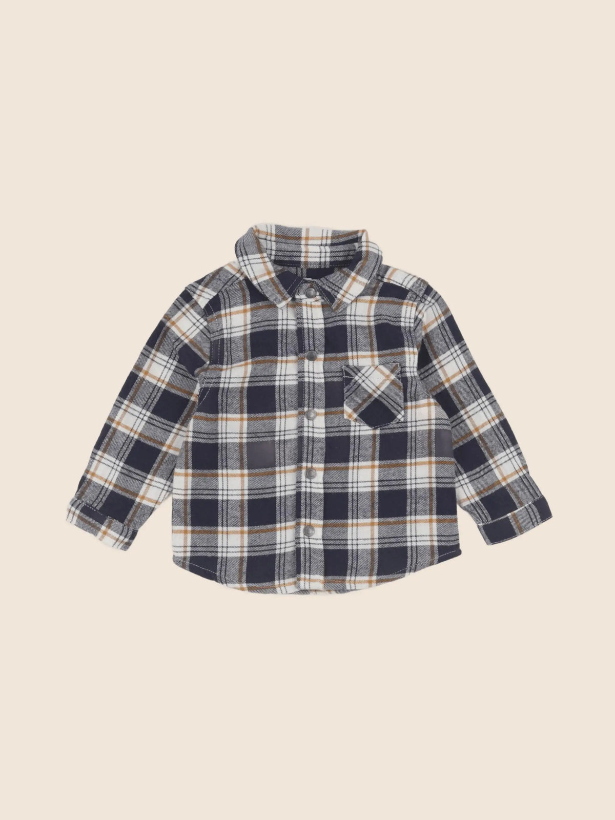 Vertbaudet - chemise bleu - 9 mois