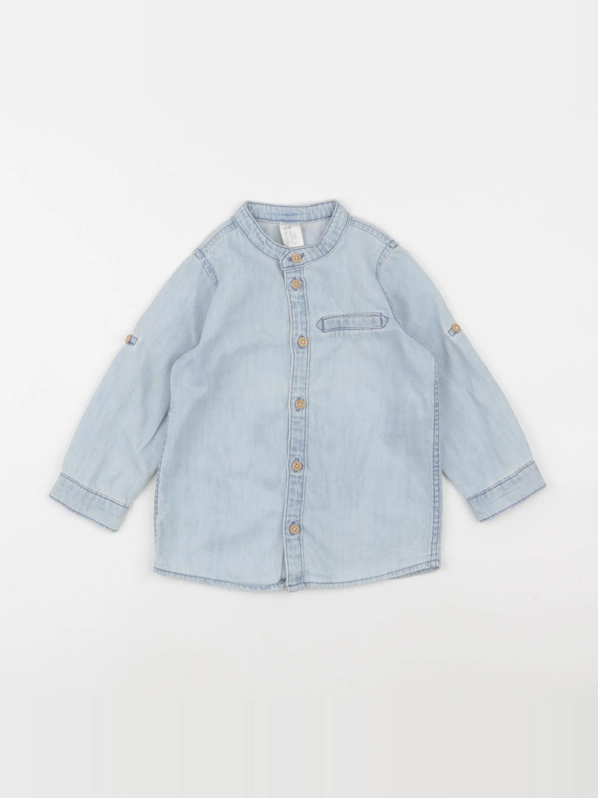 H&M - chemise bleu - 18/24 mois