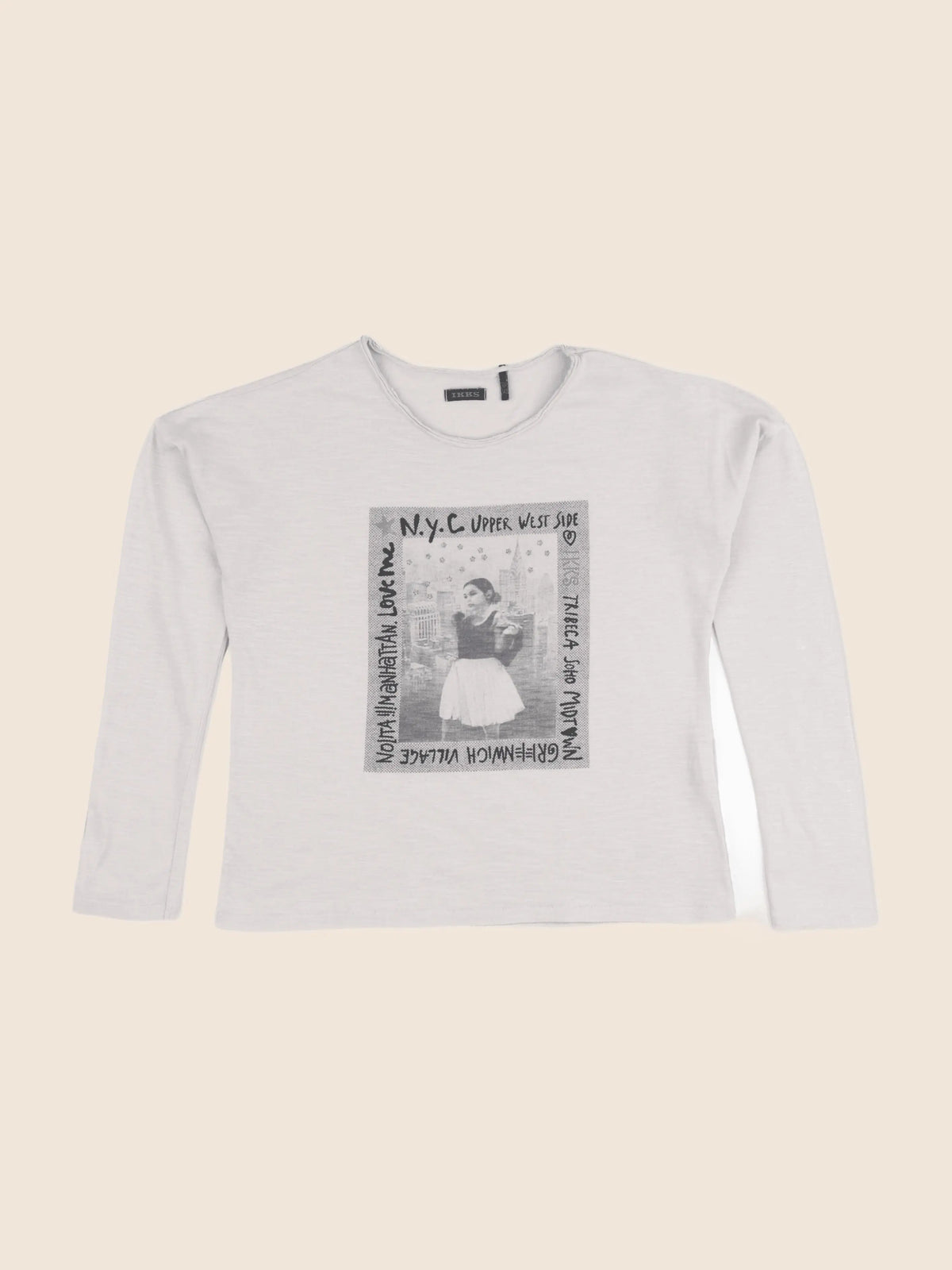 IKKS - tee-shirt beige - 10 ans