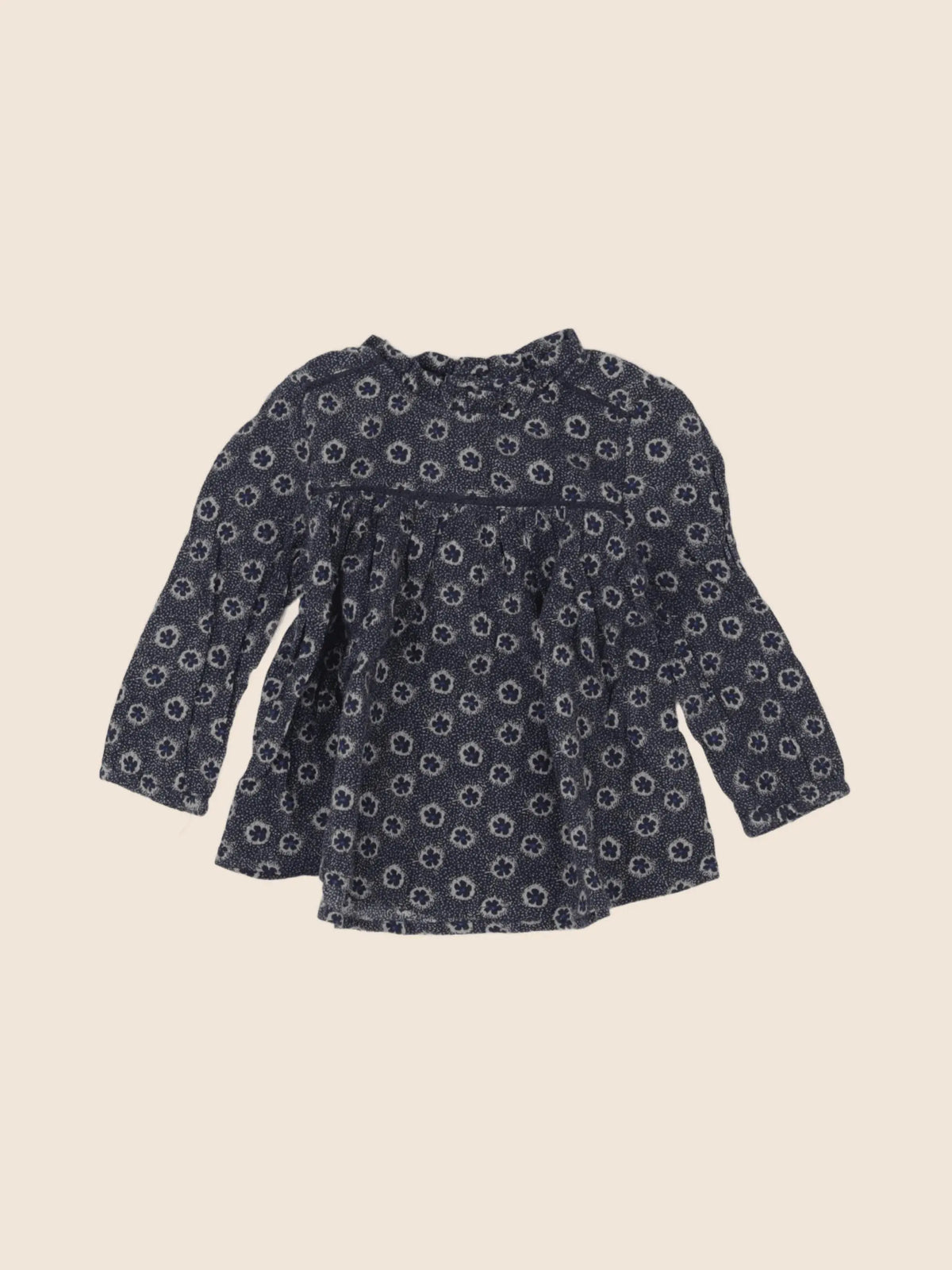 Boutchou - blouse bleu - 9 mois