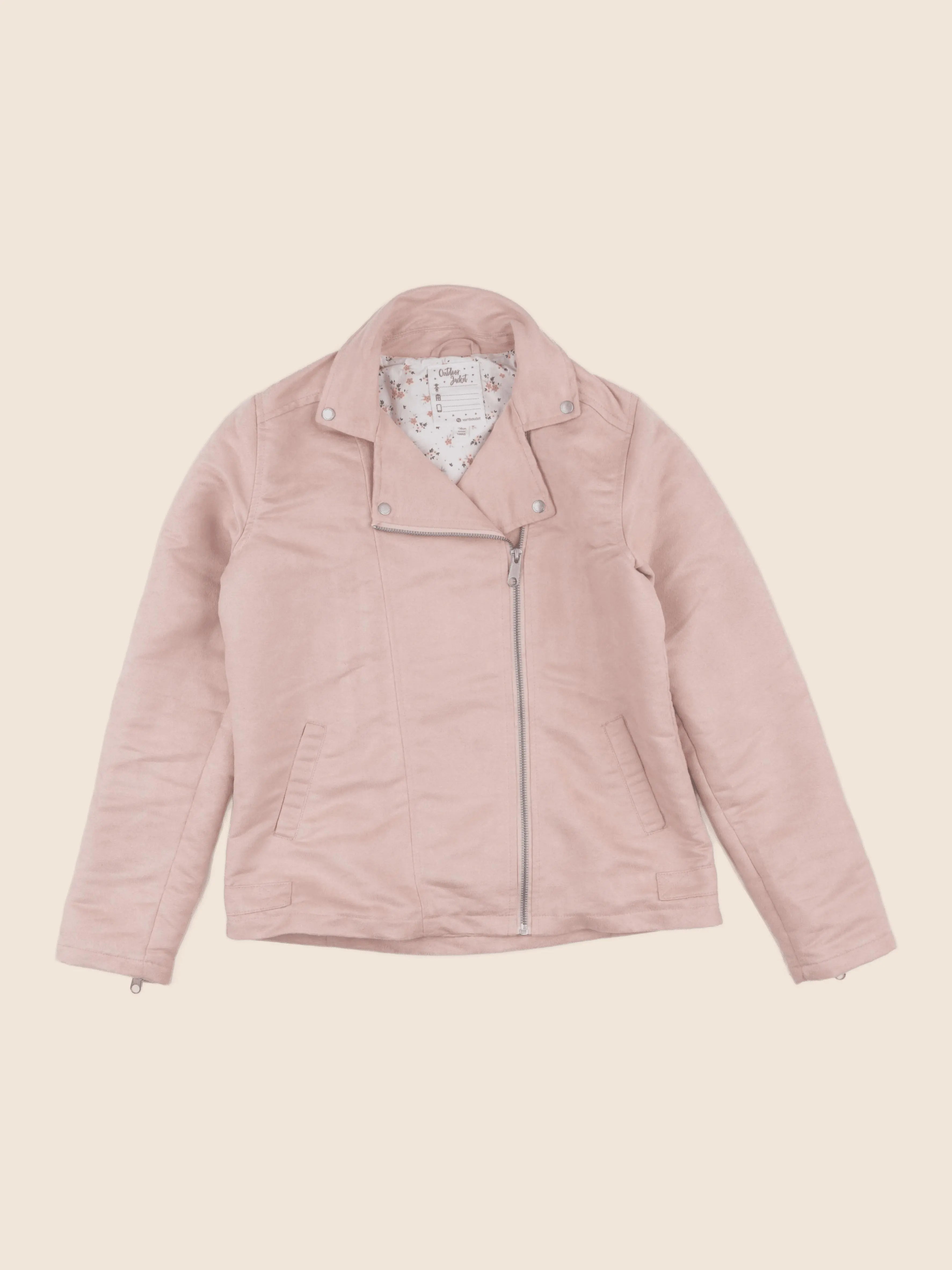 Vertbaudet - veste simili cuir rose - 14 ans
