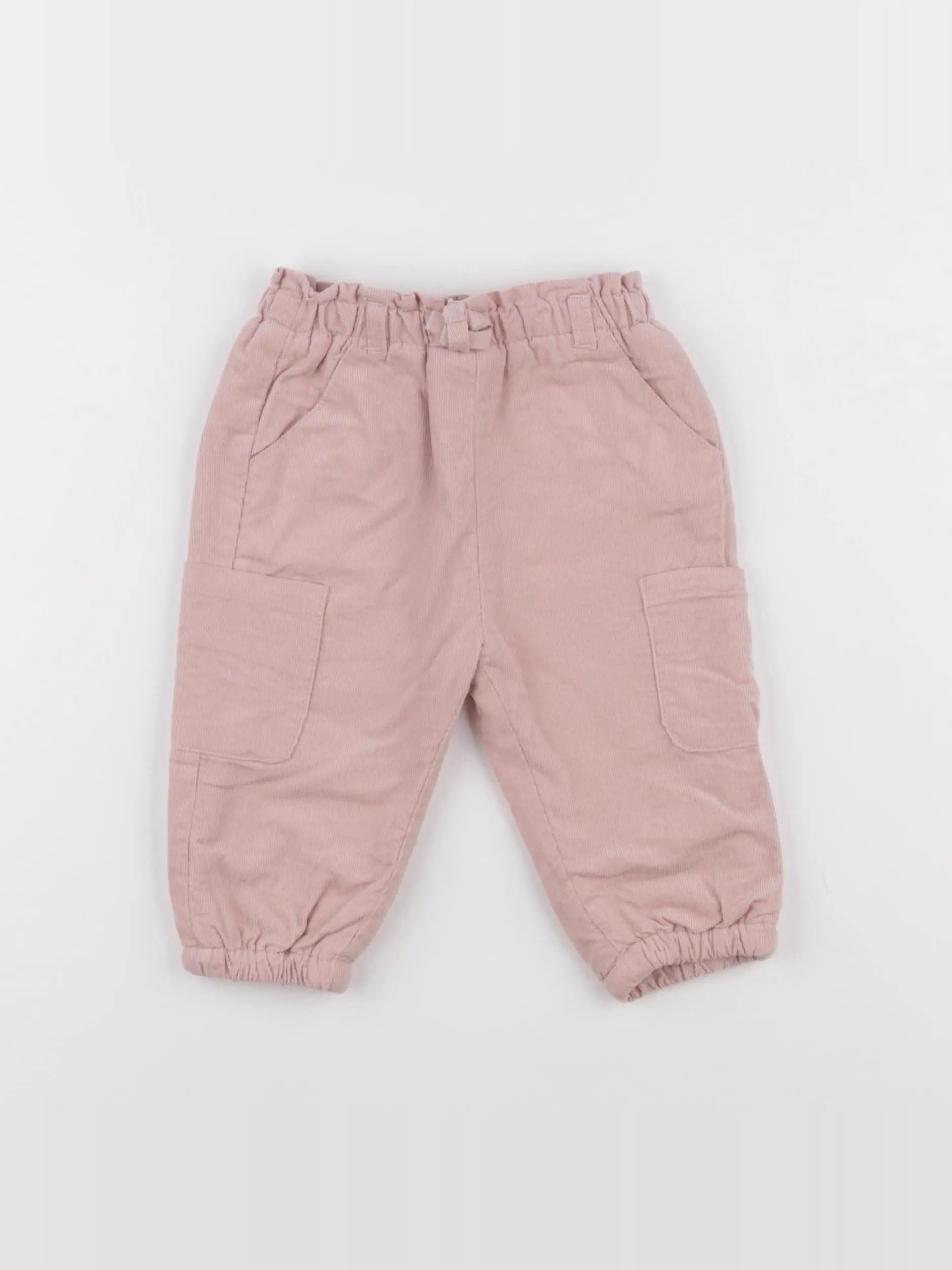 Vertbaudet - pantalon rose - 9 mois