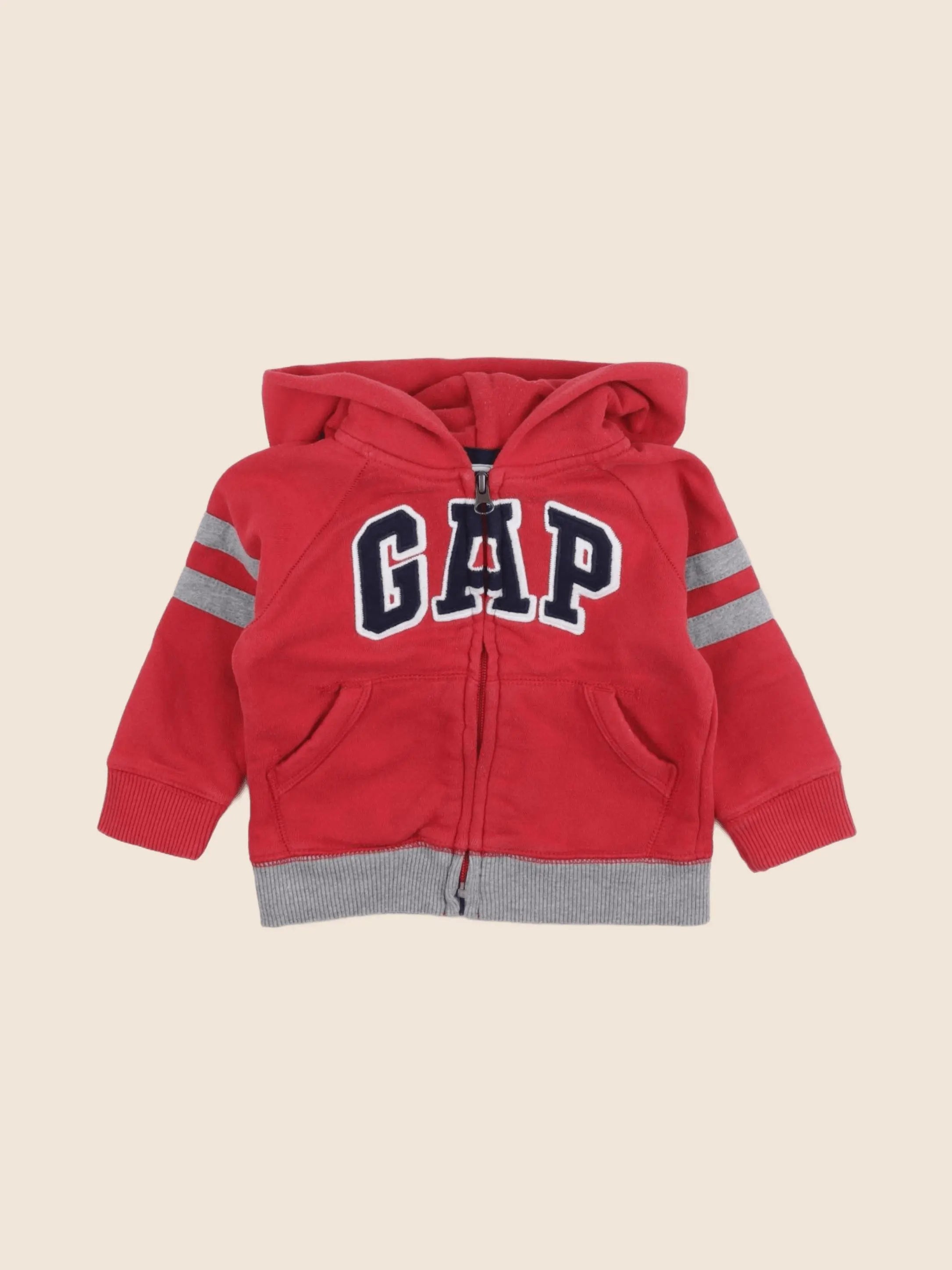 GAP - sweat rouge - 12/18 mois