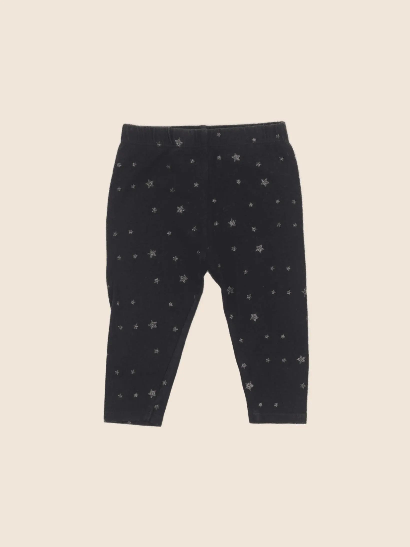 Vertbaudet - legging noir, or - 6 mois