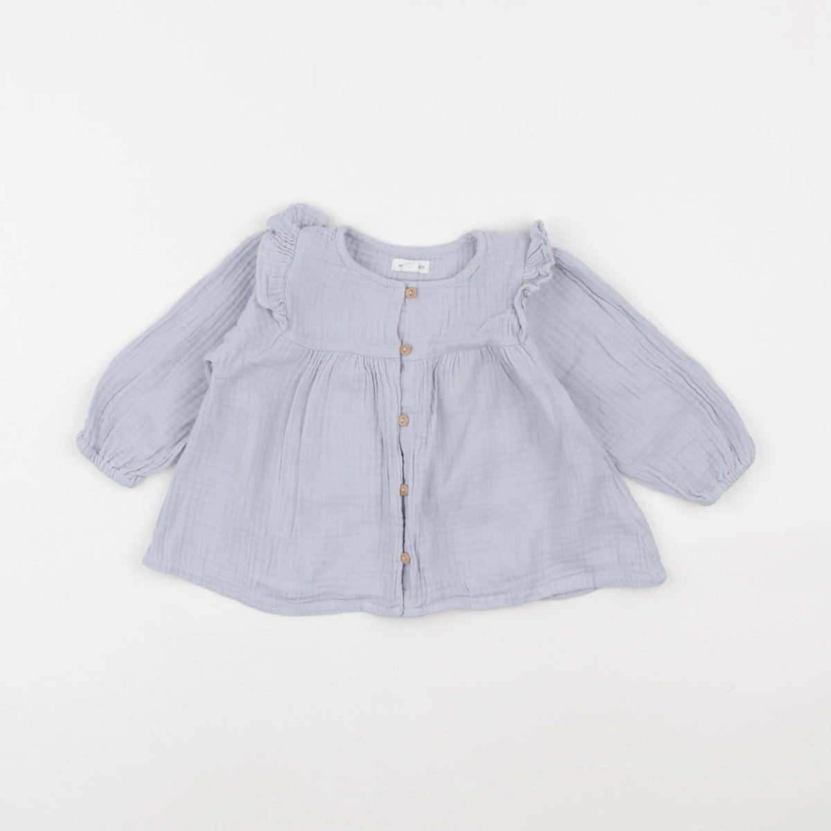Vertbaudet - blouse bleu - 12 mois