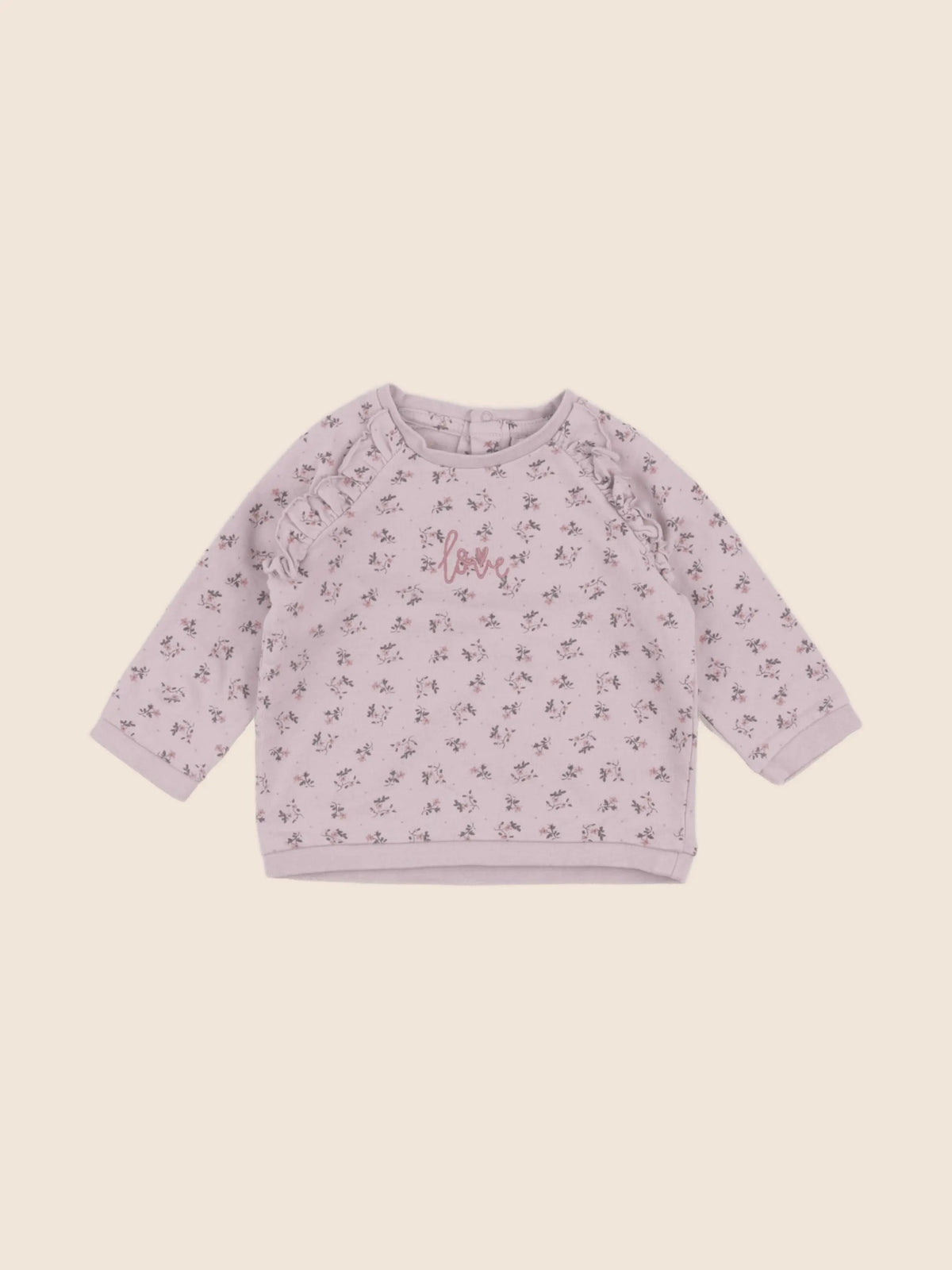 Vertbaudet - sweat violet - 12 mois