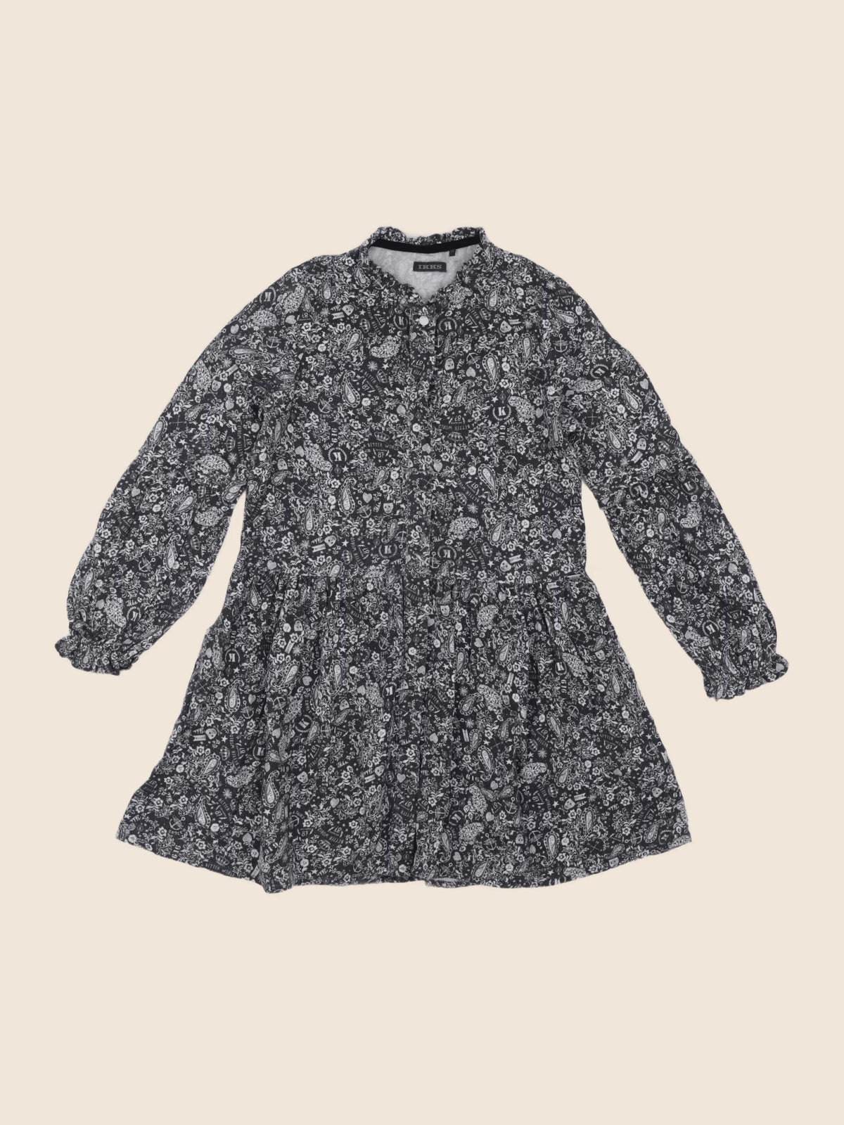 IKKS - robe noir - 8 ans