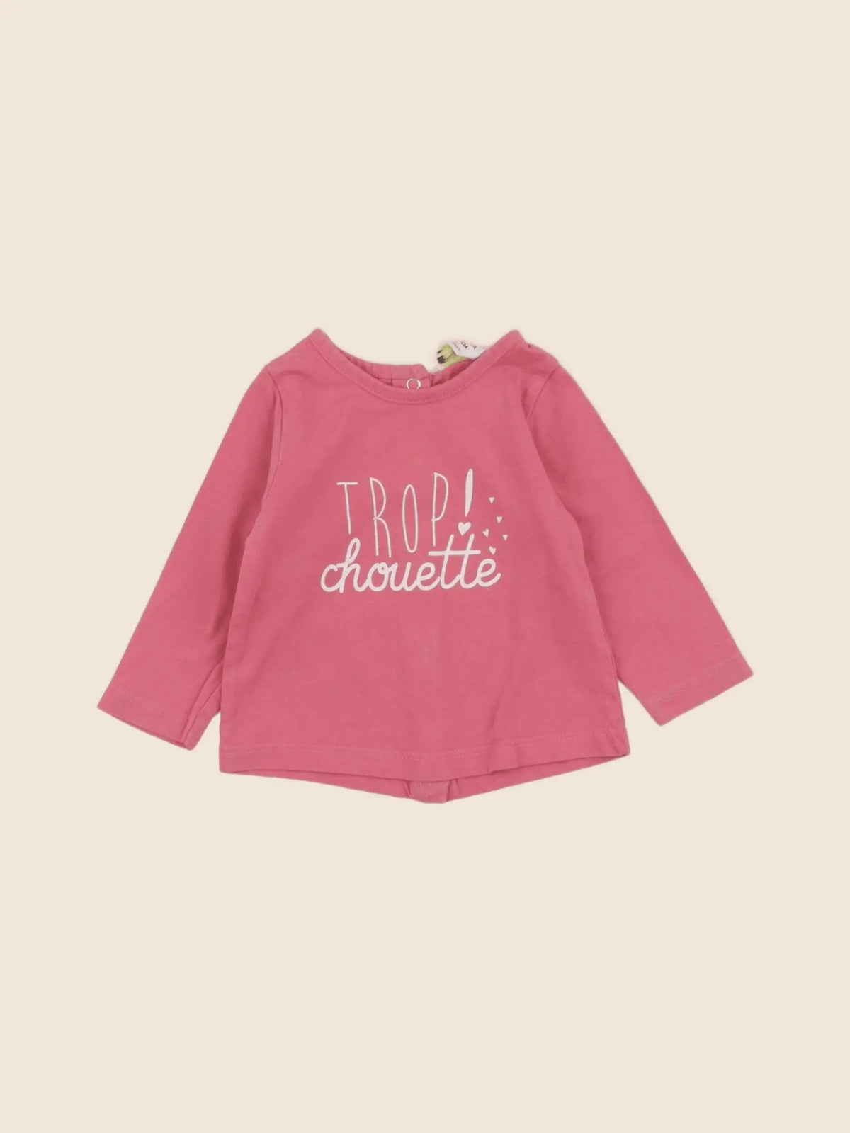 Tape à l'oeil - tee-shirt rose - 3 mois