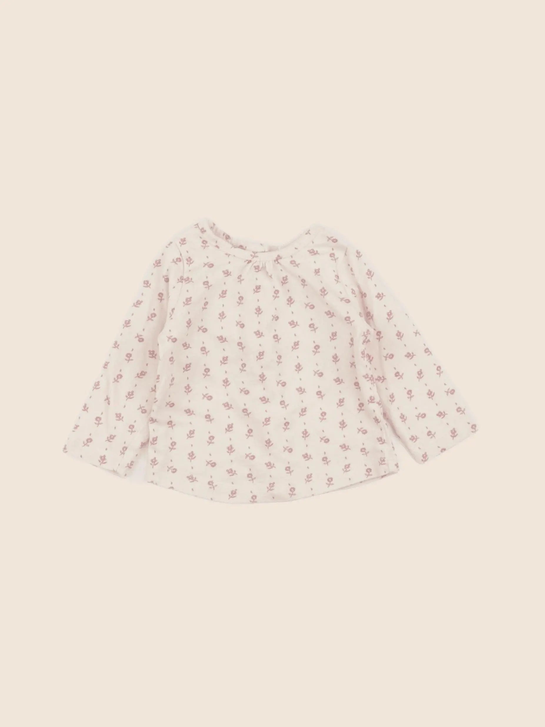 Vertbaudet - tee-shirt beige - 3 mois