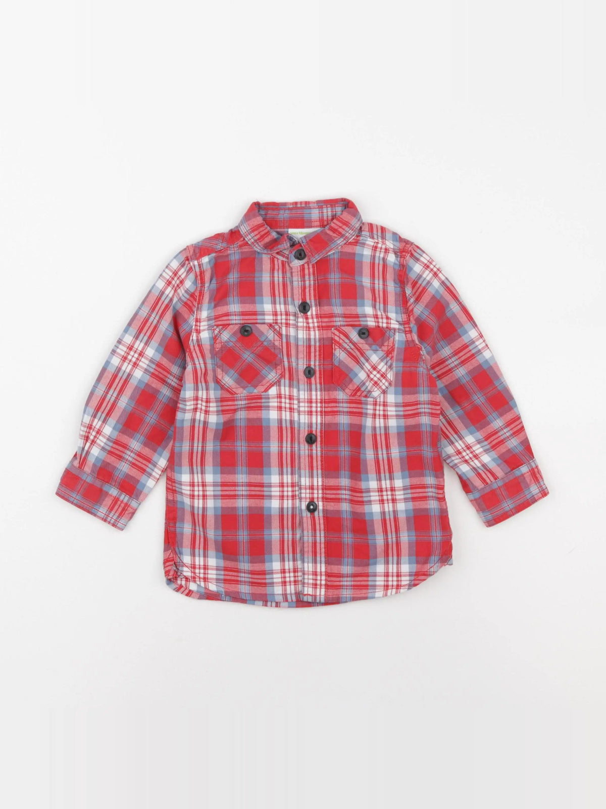 Vertbaudet - chemise rouge - 2 ans