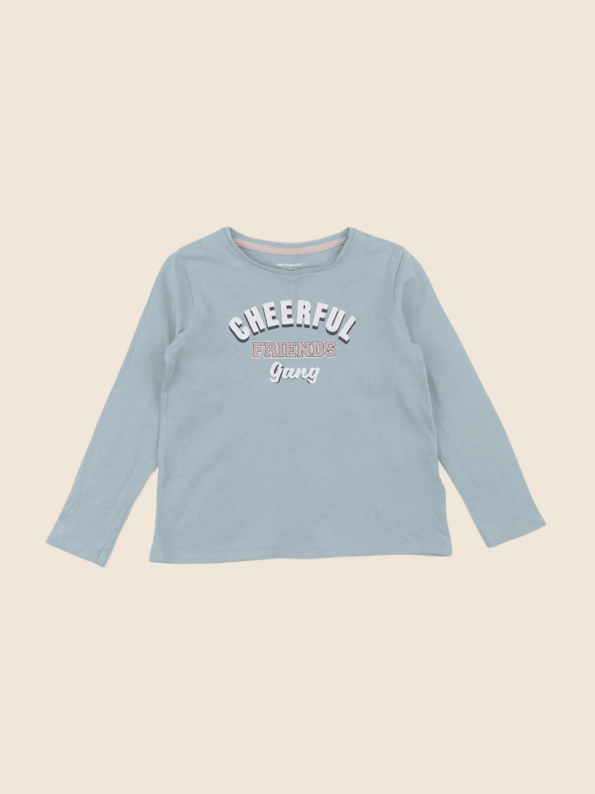 Vertbaudet - tee-shirt bleu - 5 ans