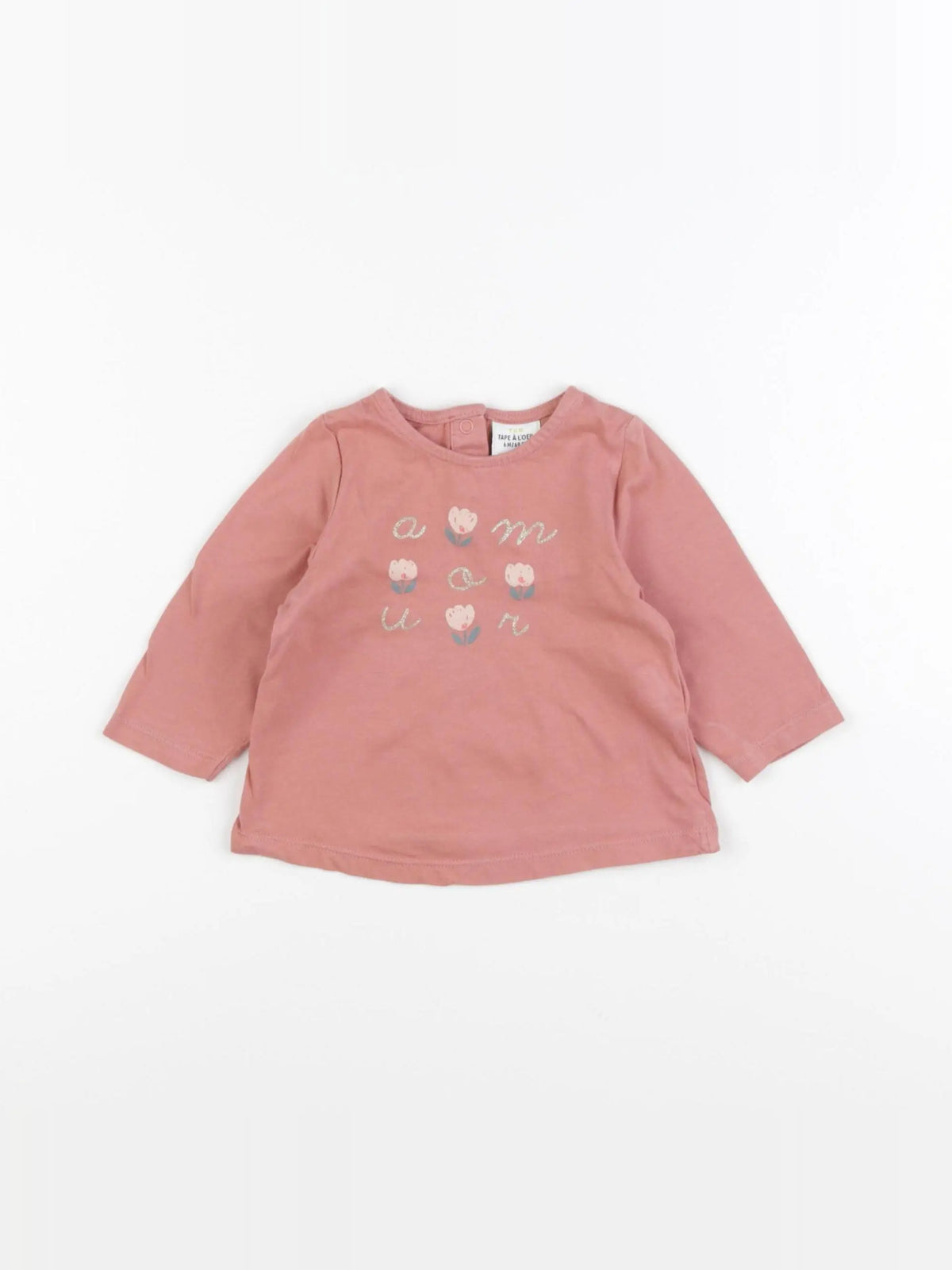 Tape à l'oeil - tee-shirt rose - 6 mois