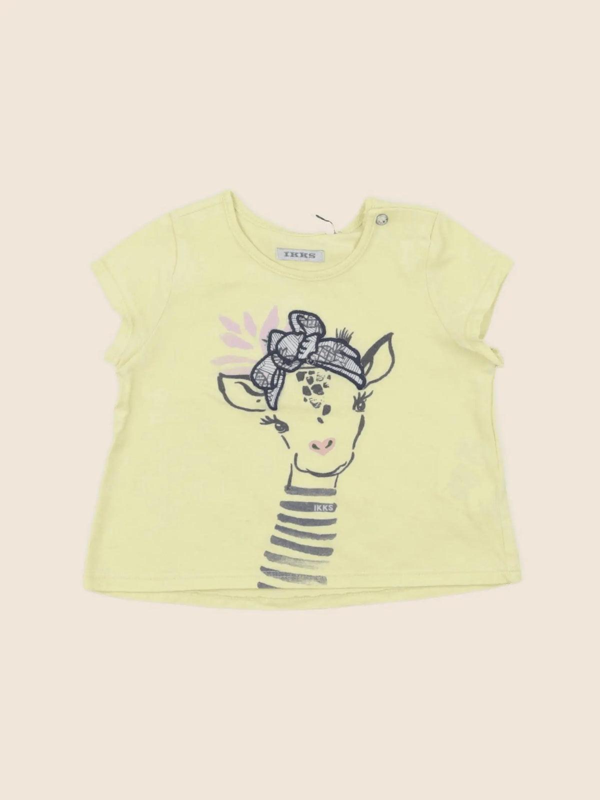 IKKS - tee-shirt jaune - 12 mois